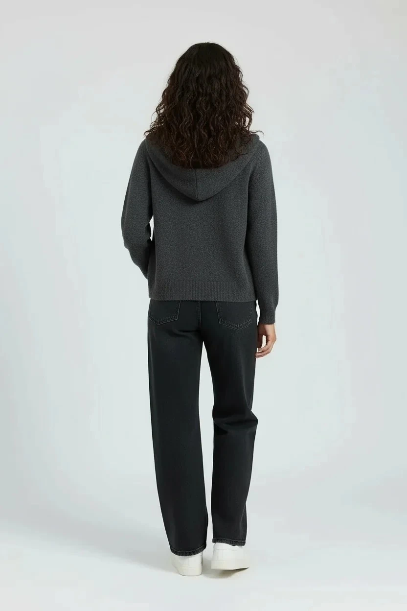 KAPŞONLU OVERSIZE TRIKO HIRKA - GRİ