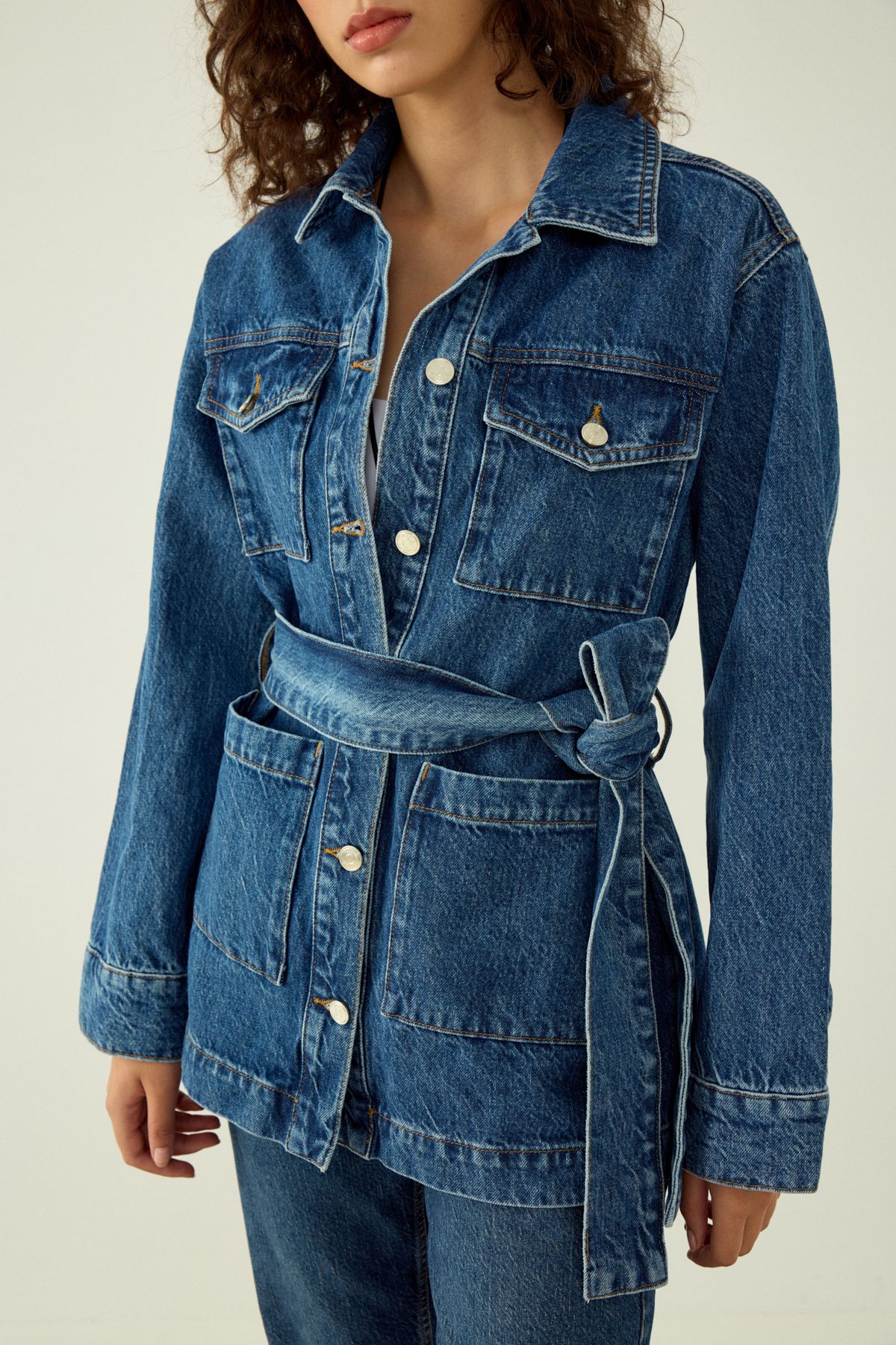 WRAP DENIM CEKET