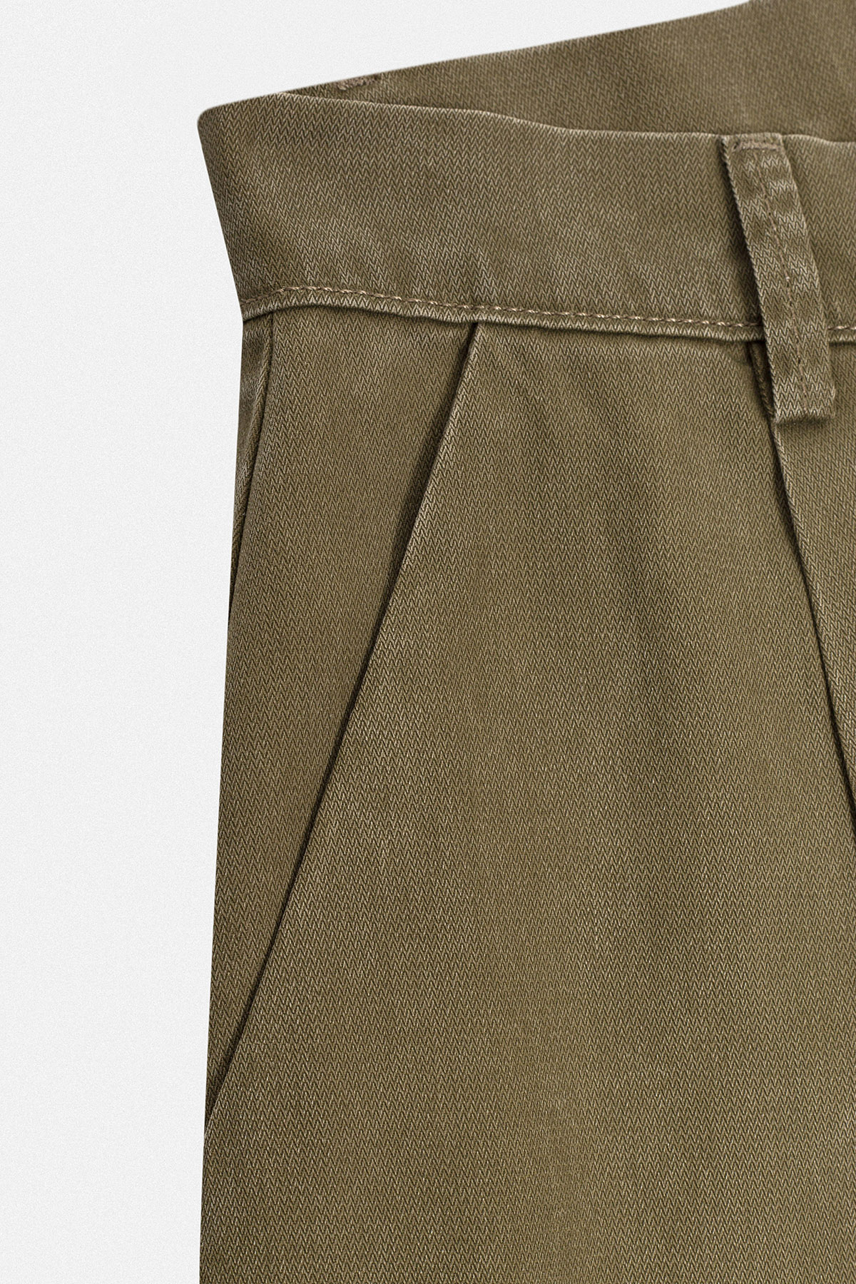 MOLIN YIKAMALI TENCEL PANTOLON - HAKİ