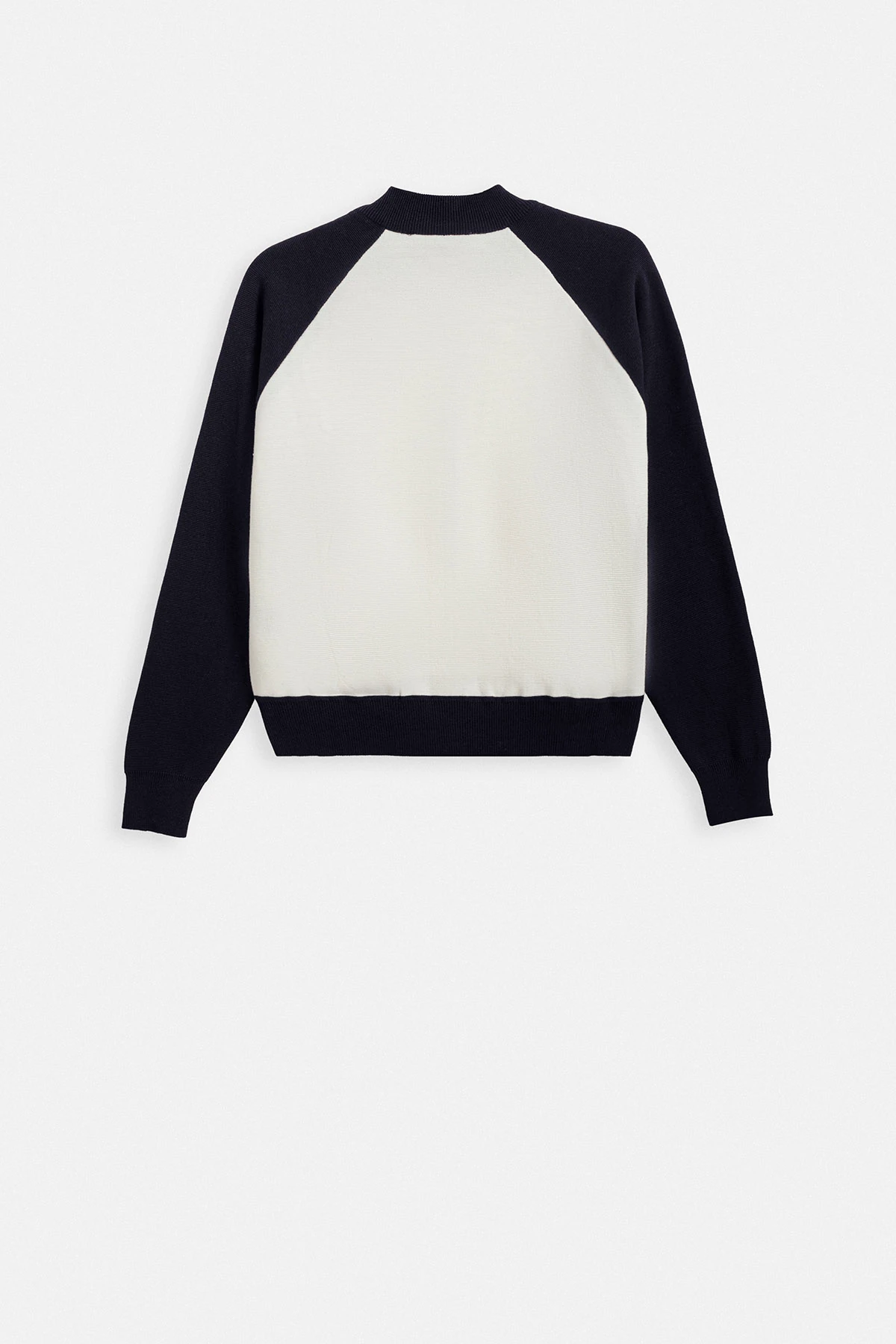 FERMUARLI OVERSIZE PAMUK TRİKO - LACİVERT