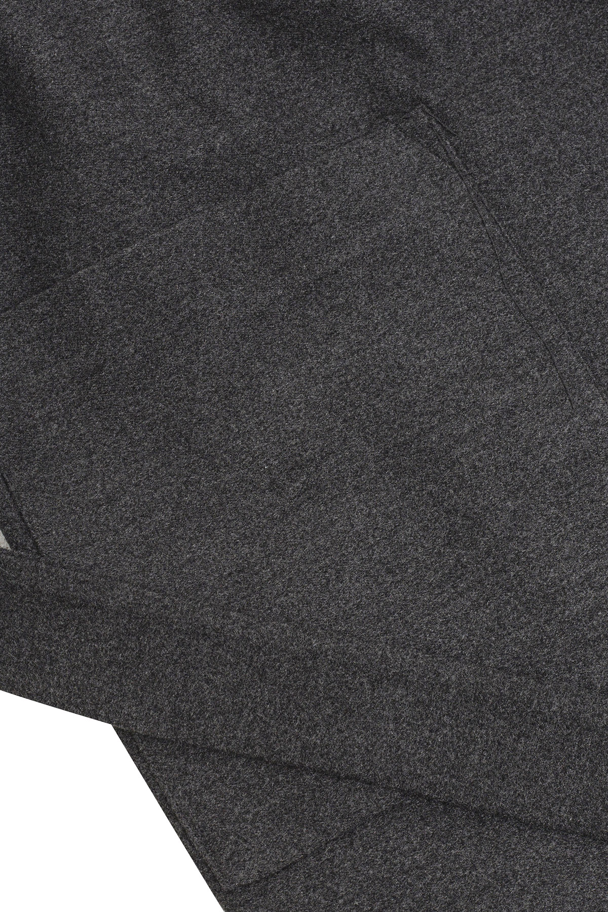 PAMUK KARIŞIMLI OVERSIZE UZUN KABAN - ANTRASİT