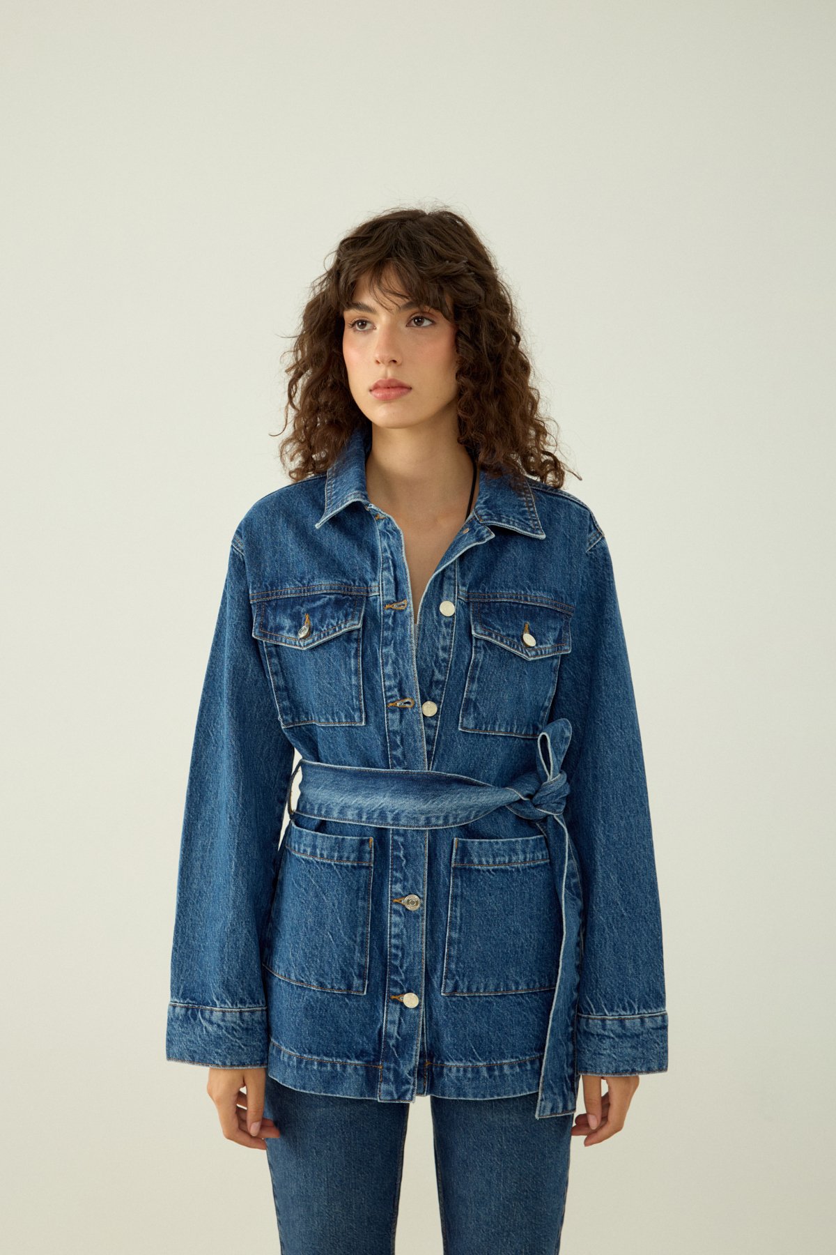 WRAP DENIM CEKET