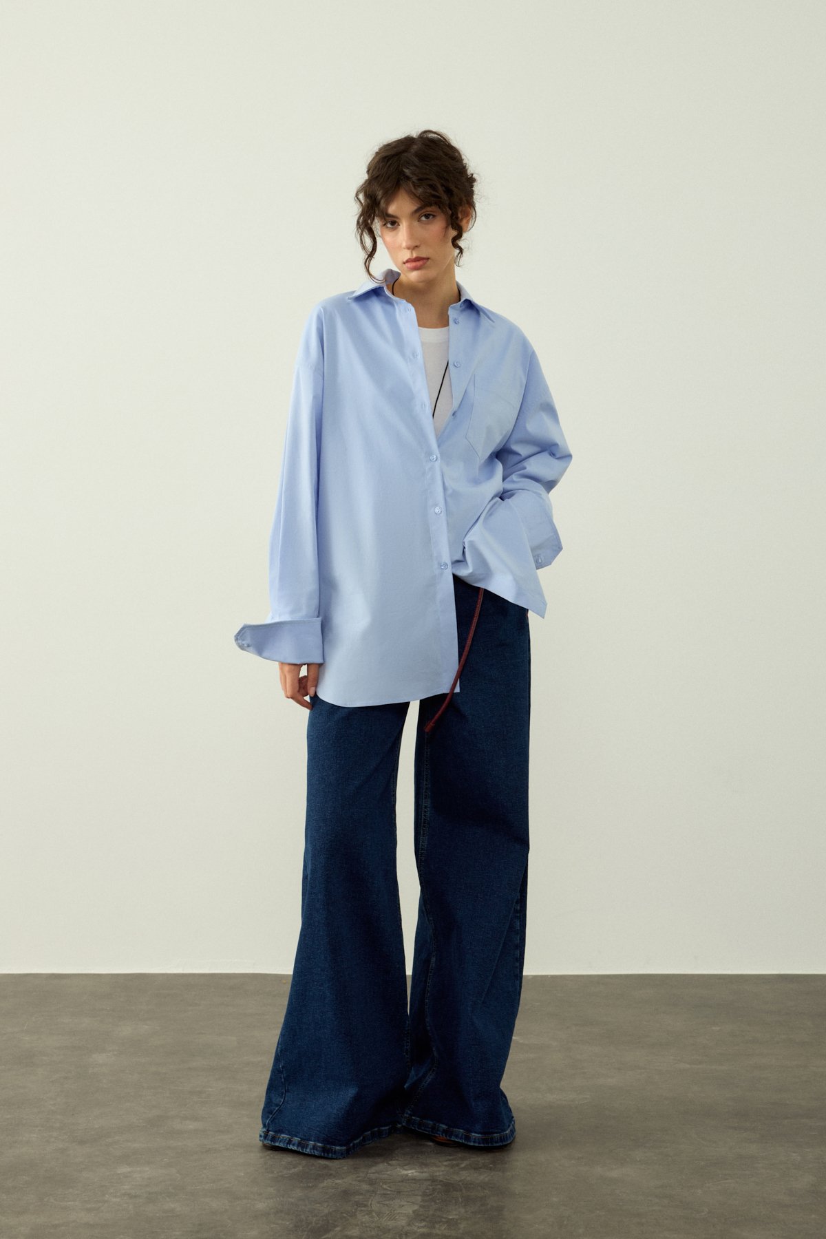 CEPLİ OVERSIZE GÖMLEK