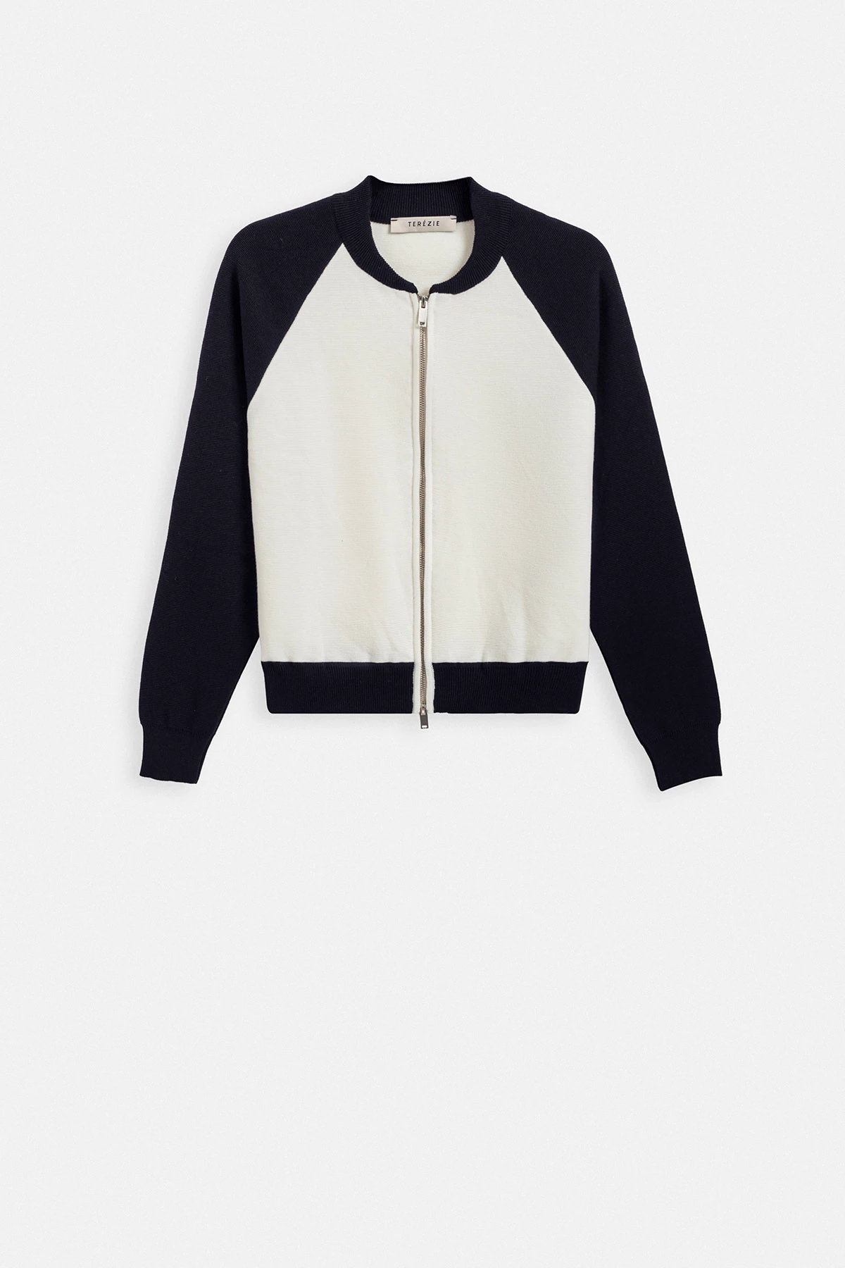 FERMUARLI OVERSIZE PAMUK TRİKO - LACİVERT