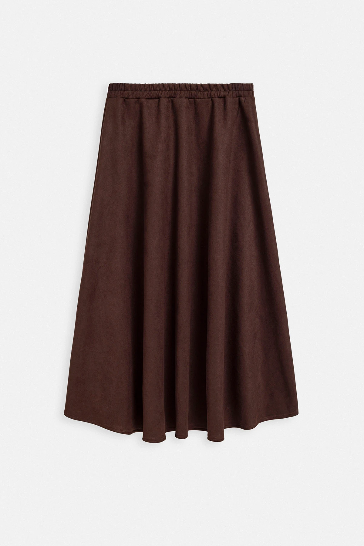 SCUBA SUET MIDI ETEK - KAHVE