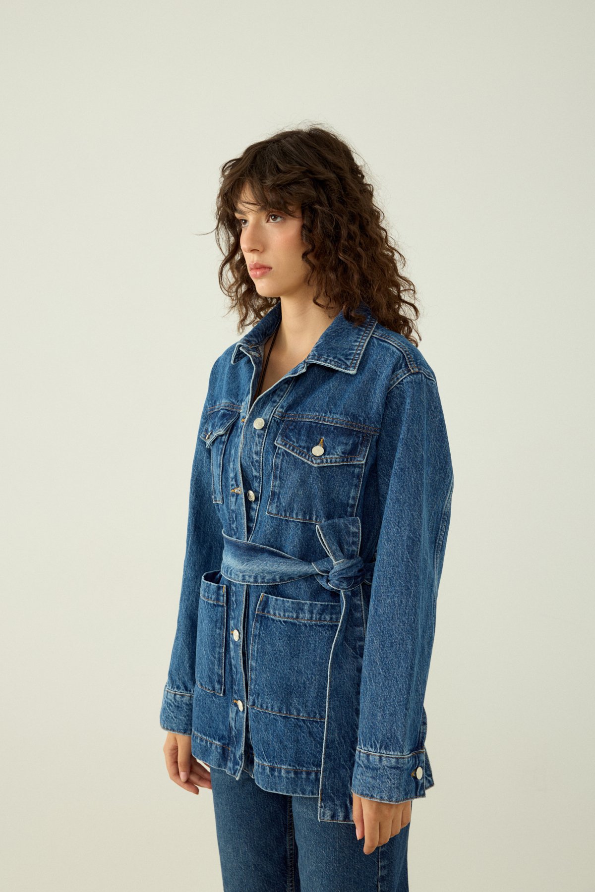 WRAP DENIM CEKET