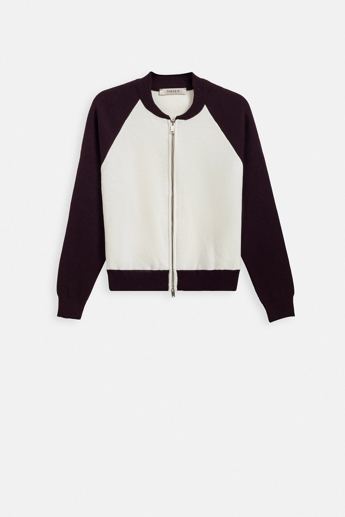 FERMUARLI OVERSIZE PAMUK TRİKO - BORDO