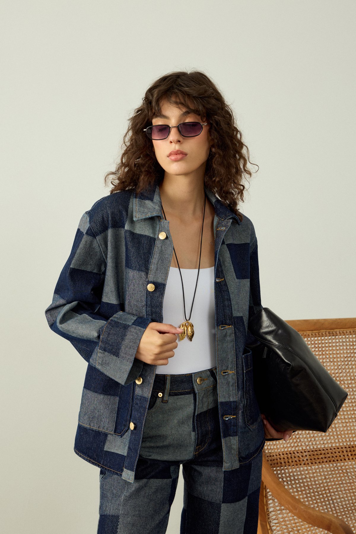 CORY PATCHWORK DENIM CEKET - İNDİGO