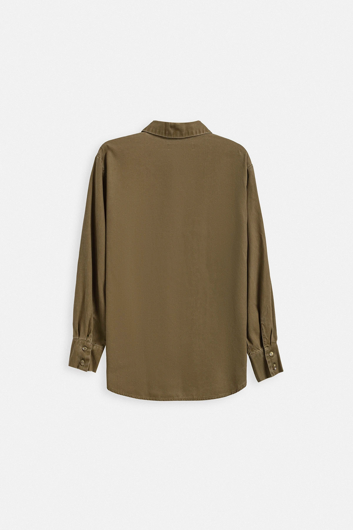 MOLIN YIKAMALI TENCEL GÖMLEK - HAKİ