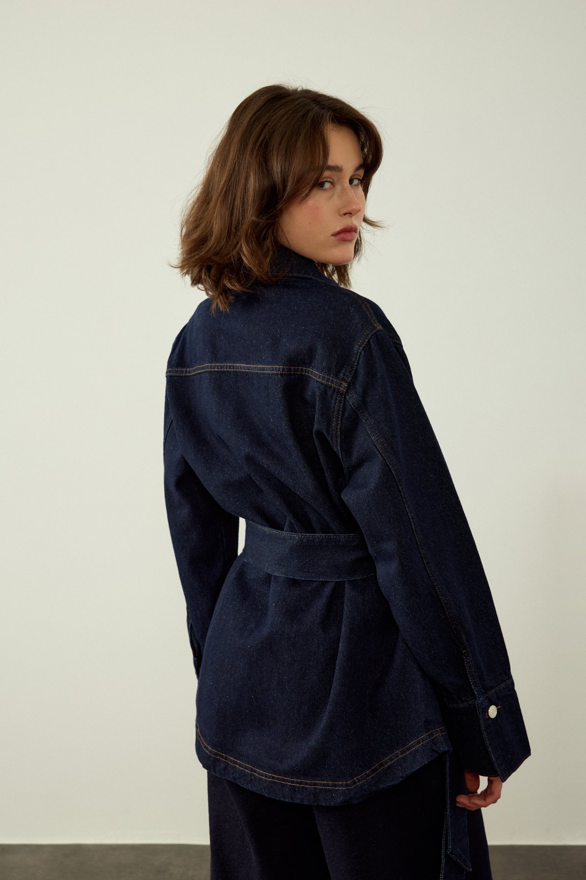 WRAP DENIM CEKET