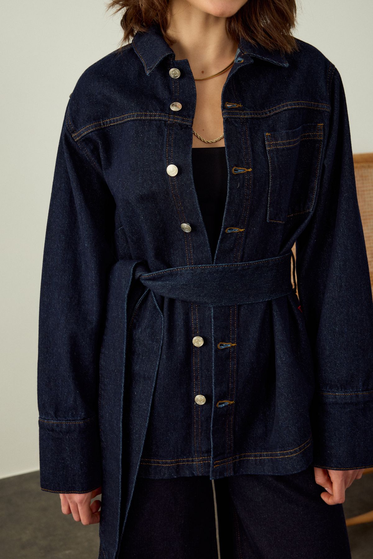WRAP DENIM CEKET