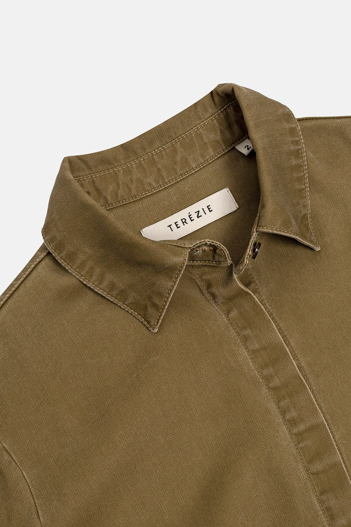 MOLIN YIKAMALI TENCEL ELBİSE - HAKİ