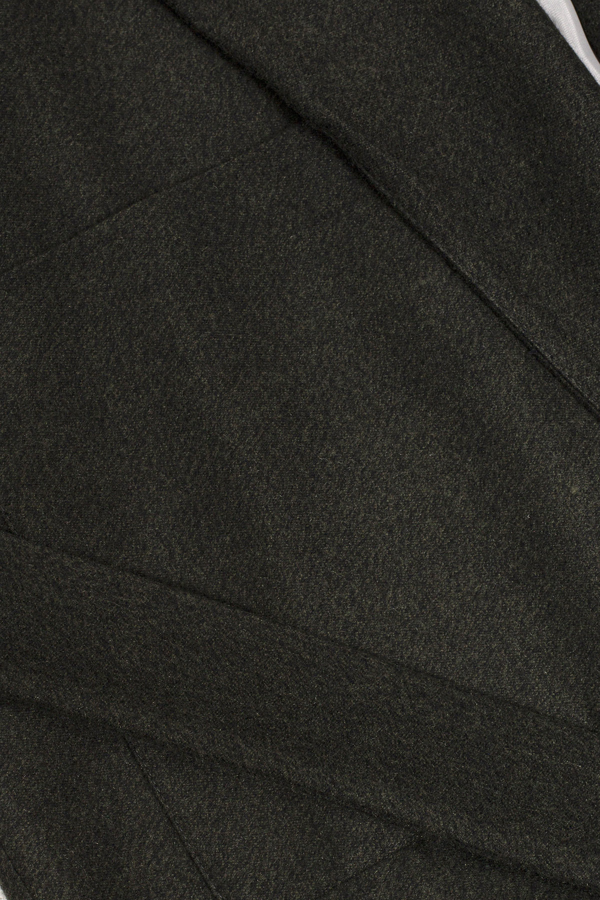 PAMUK KARIŞIMLI OVERSIZE UZUN KABAN - HAKİ