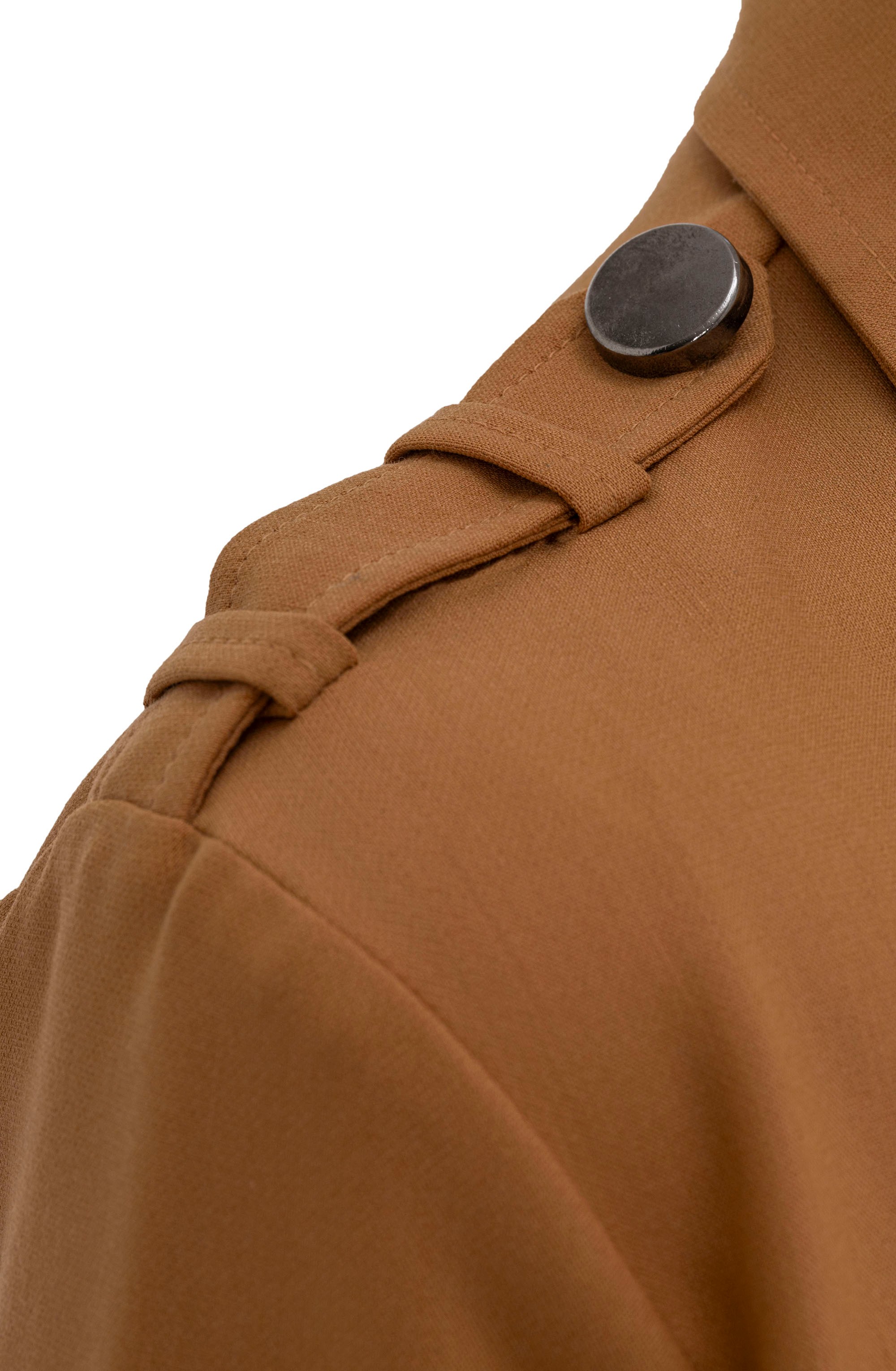 DÜĞME DETAYLI BLAZER CEKET - TABA