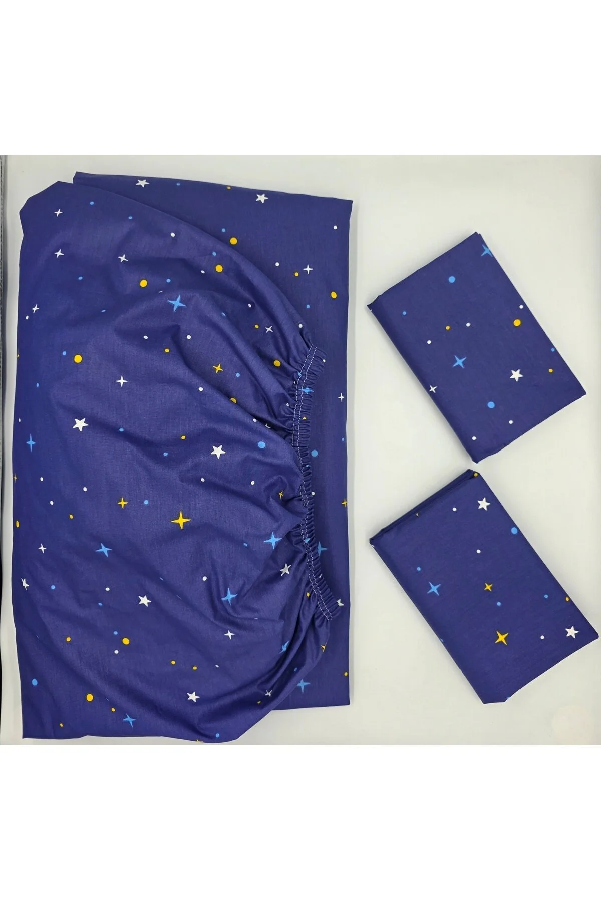 Yeni Sezon | %100 Pamuk Lastikli Çarşaf + Yastık Kılıfı | Derin Köşe (28-30 cm)