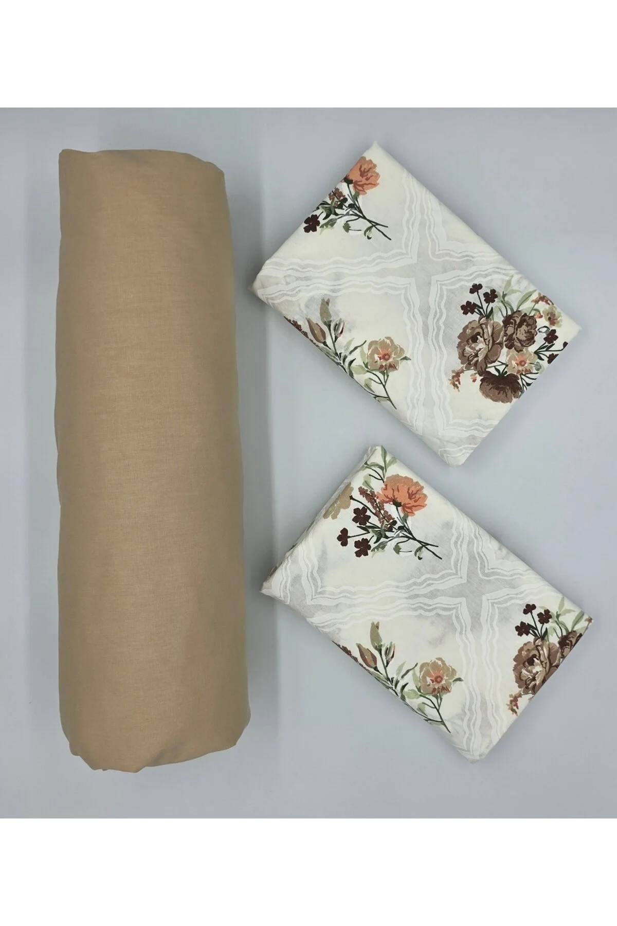 Yeni Sezon | %100 Pamuk Lastikli Çarşaf + Yastık Kılıfı | Derin Köşe (28-30 cm)
