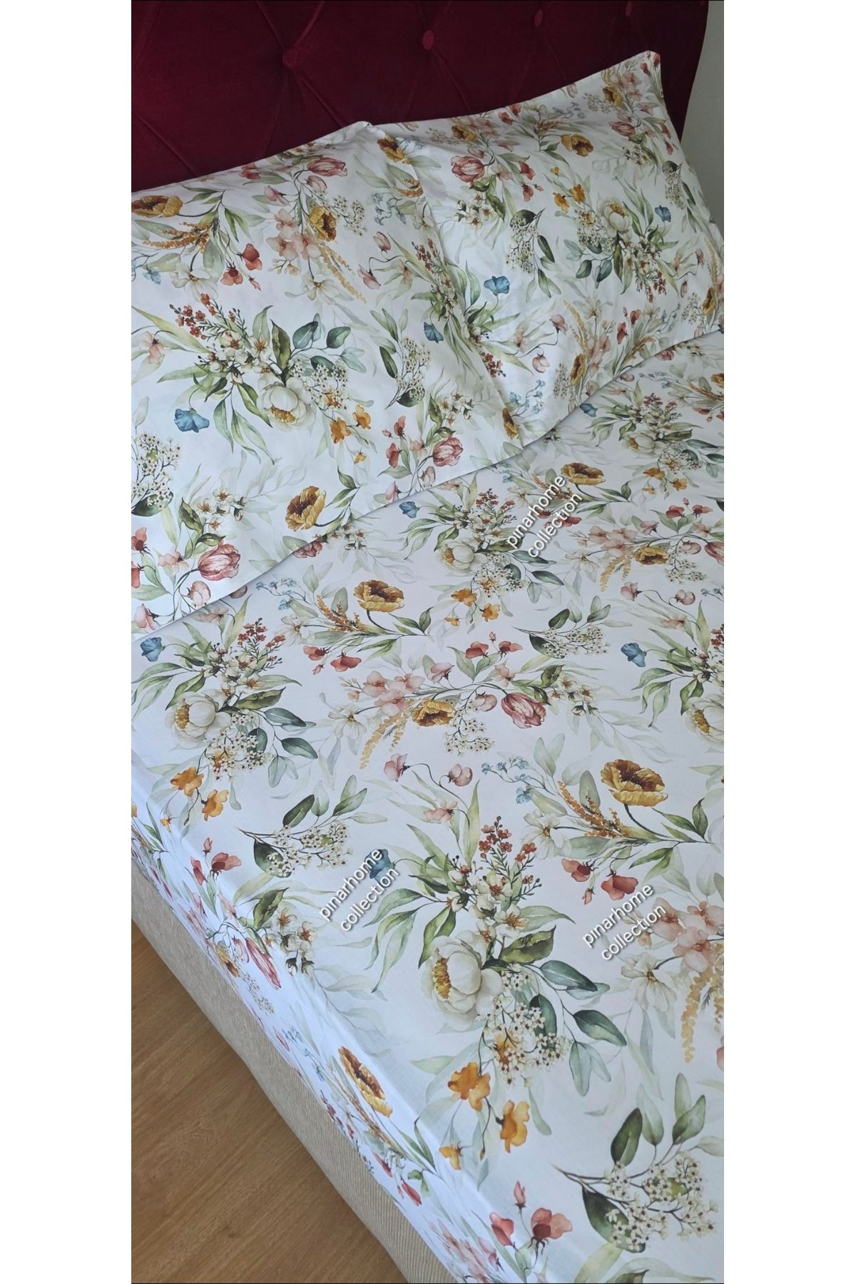 3 BOYUTLU DİJİTAL BASKI YENİ SEZON%100 PAMUK LASTİKLİ ÇARŞAF+YASTIK KILIFI KÖŞE DERİNLİĞİ 28-30 CM