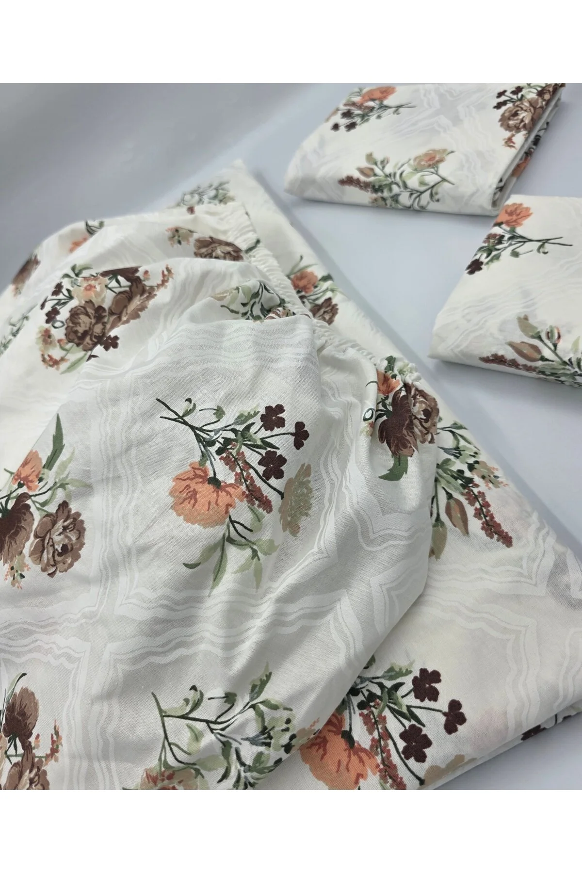 Yeni Sezon | %100 Pamuk Lastikli Çarşaf + Yastık Kılıfı | Derin Köşe (28-30 cm)