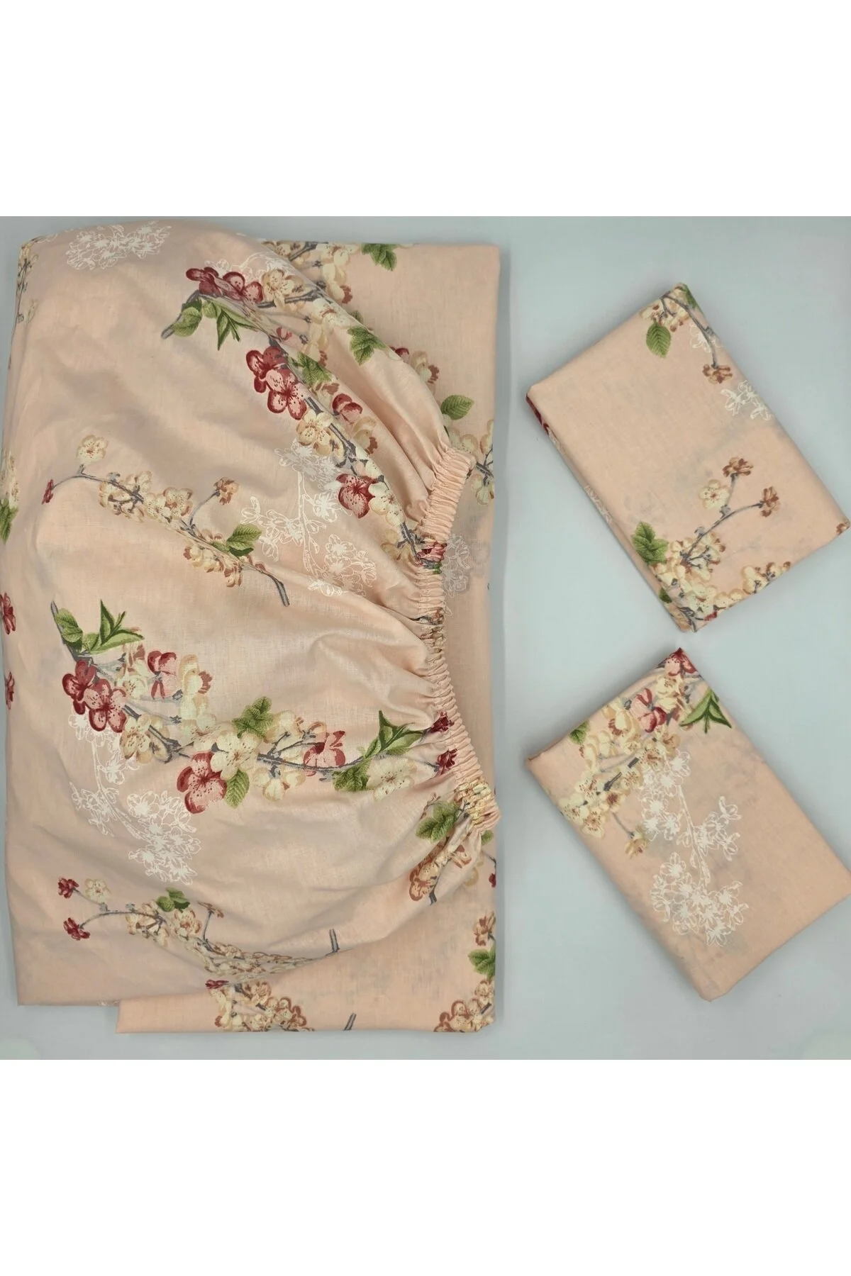 Yeni Sezon | %100 Pamuk Lastikli Çarşaf + Yastık Kılıfı | Derin Köşe (28-30 cm)