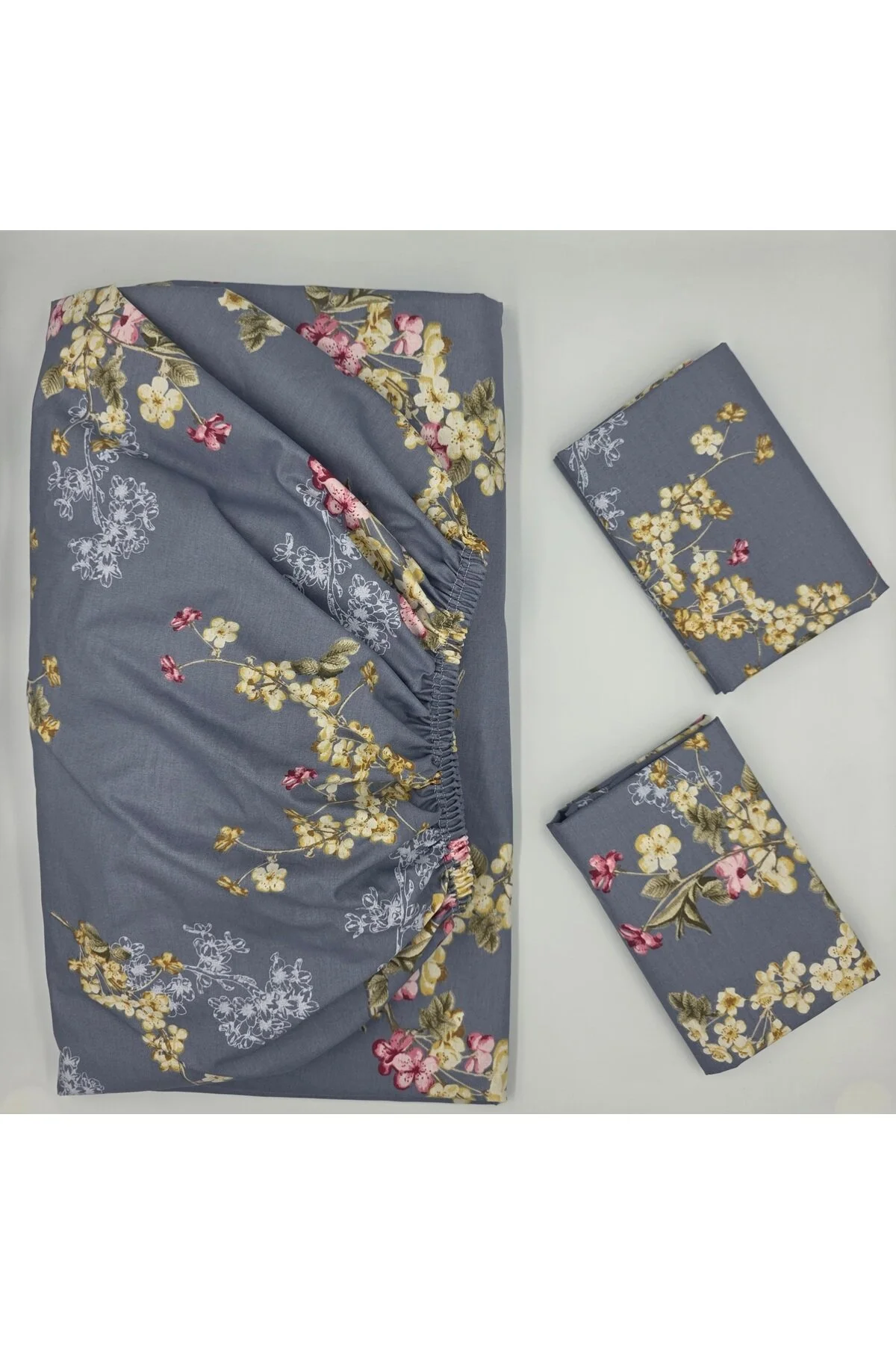 Yeni Sezon | %100 Pamuk Lastikli Çarşaf + Yastık Kılıfı | Derin Köşe (28-30 cm)