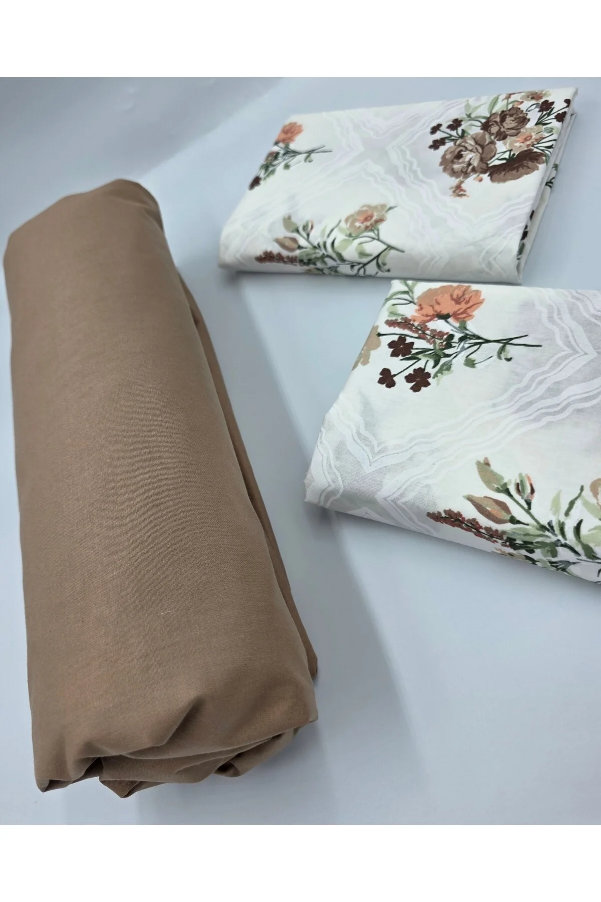 Yeni Sezon | %100 Pamuk Lastikli Çarşaf + Yastık Kılıfı | Derin Köşe (28-30 cm)