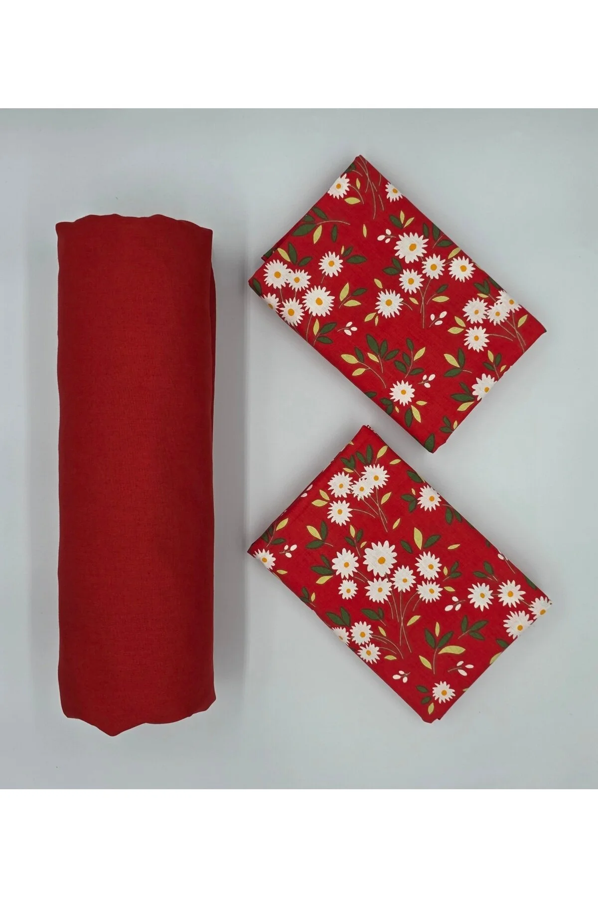 Yeni Sezon | %100 Pamuk Lastikli Çarşaf + Yastık Kılıfı | Derin Köşe (28-30 cm)