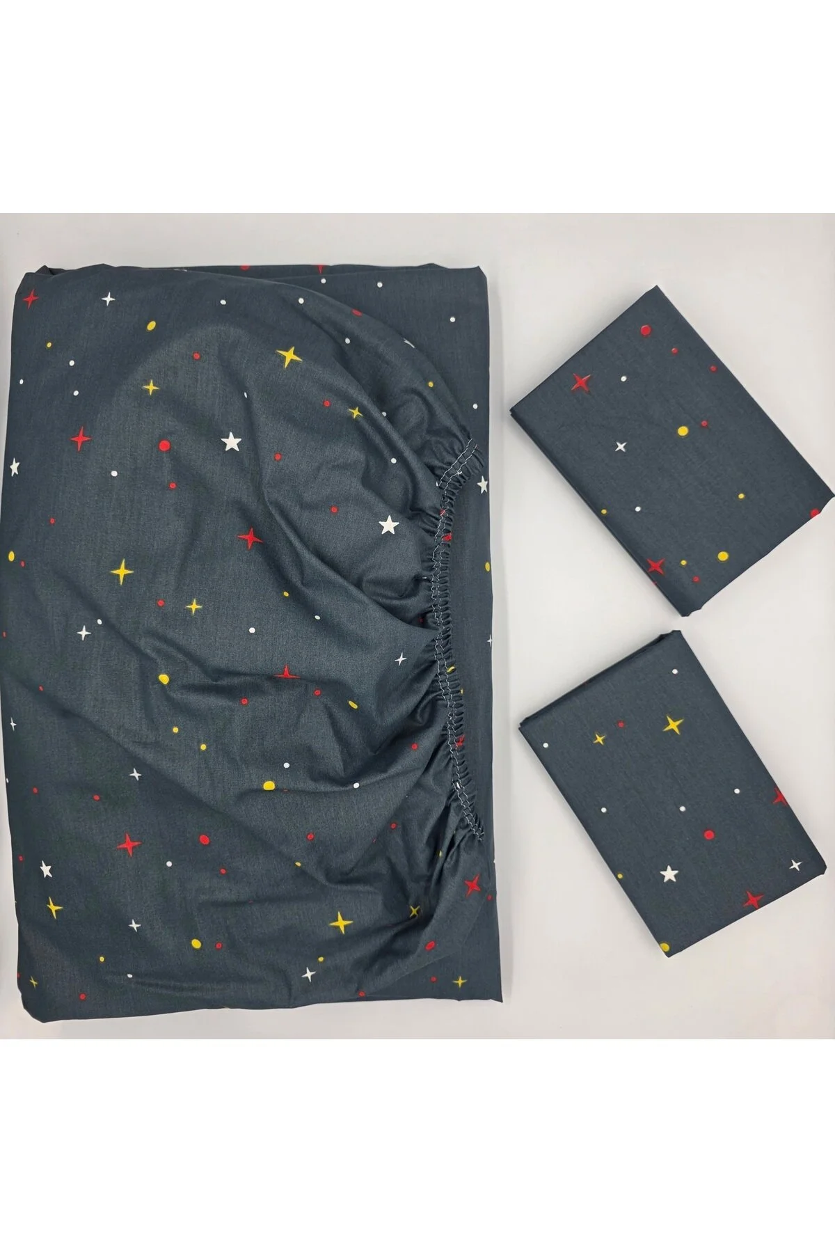 Yeni Sezon | %100 Pamuk Lastikli Çarşaf + Yastık Kılıfı | Derin Köşe (28-30 cm)