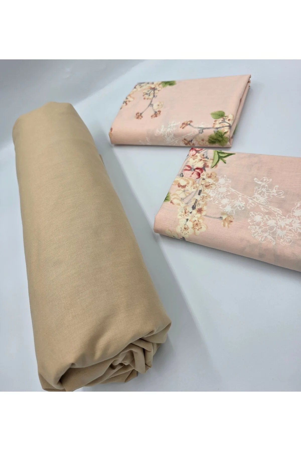 Yeni Sezon | %100 Pamuk Lastikli Çarşaf + Yastık Kılıfı | Derin Köşe (28-30 cm)