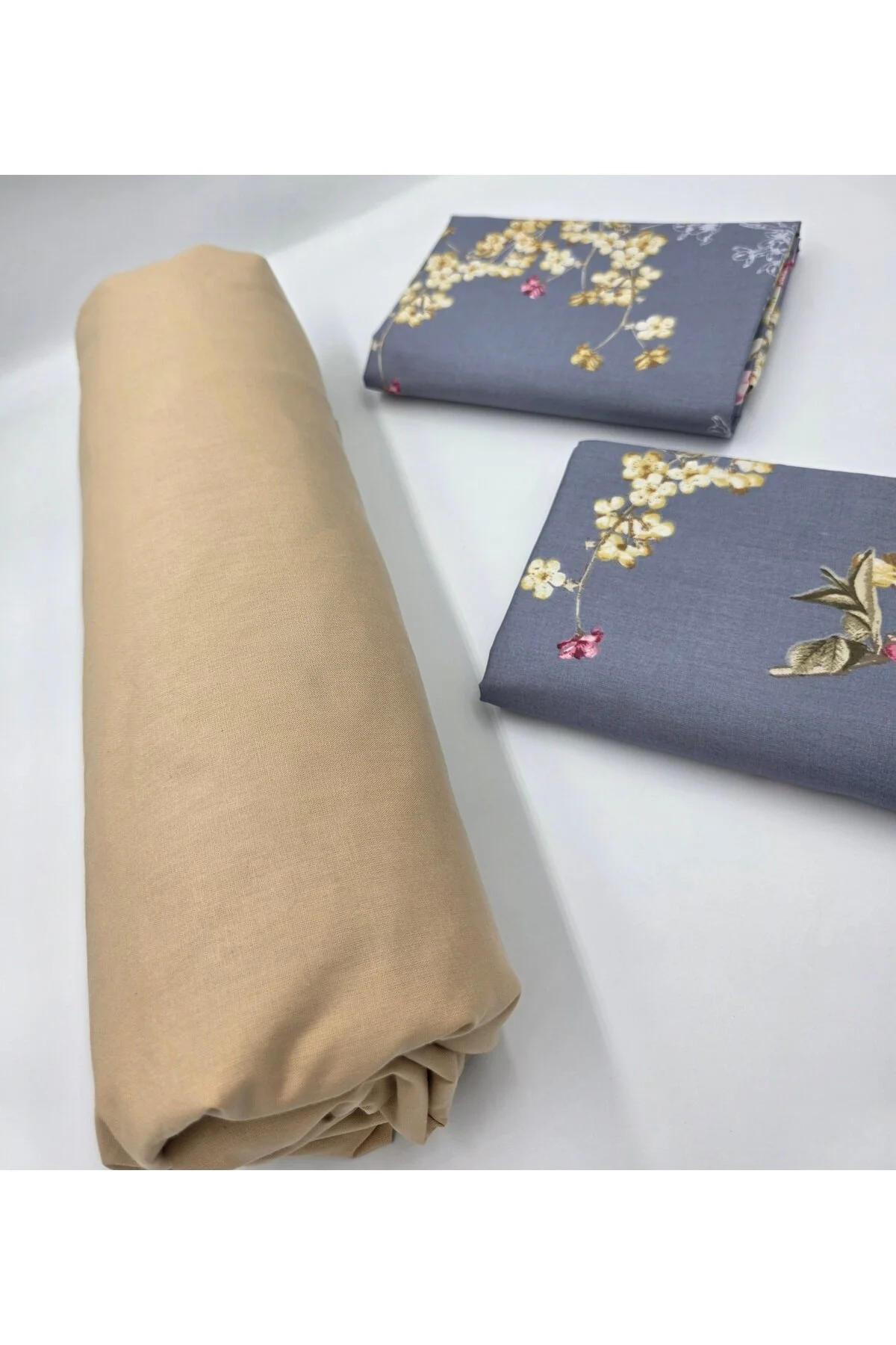 Yeni Sezon | %100 Pamuk Lastikli Çarşaf + Yastık Kılıfı | Derin Köşe (28-30 cm)