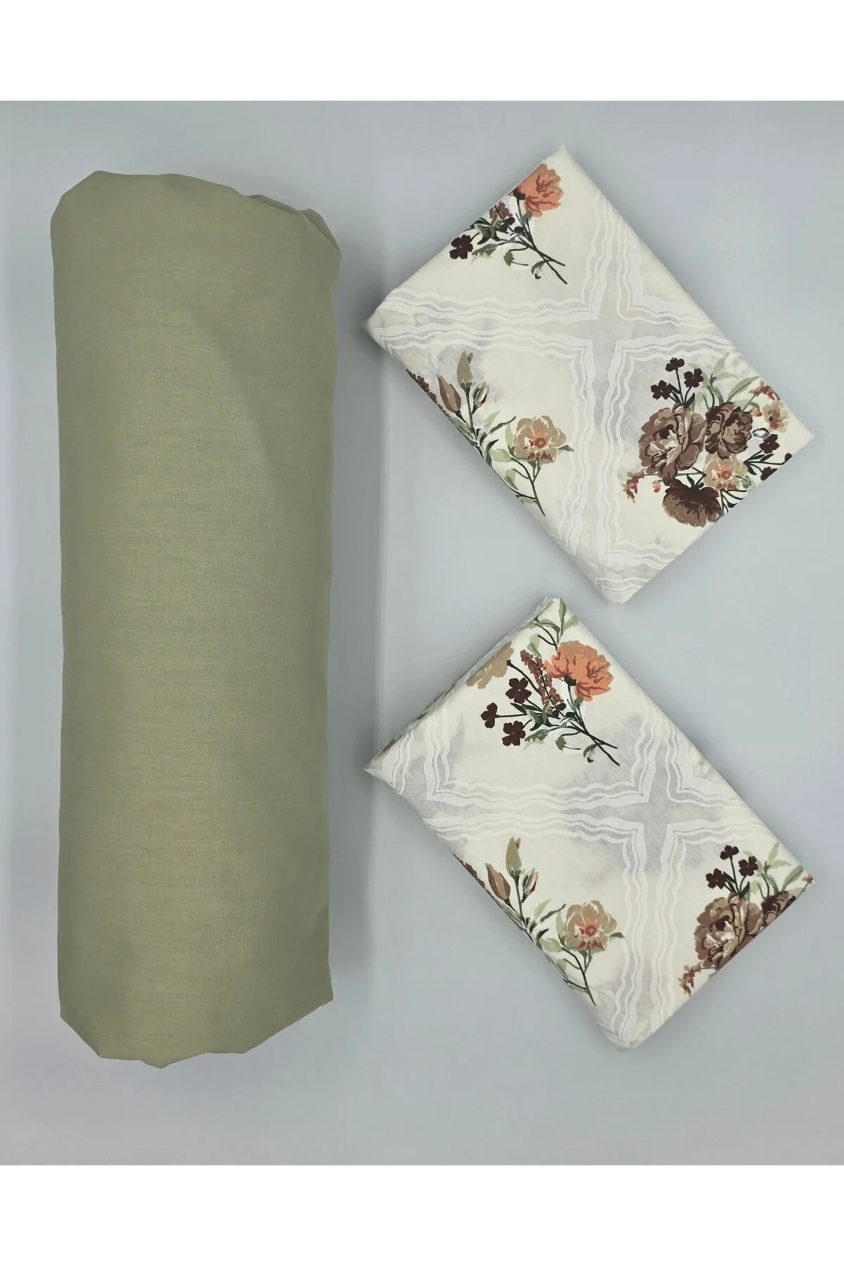Yeni Sezon | %100 Pamuk Lastikli Çarşaf + Yastık Kılıfı | Derin Köşe (28-30 cm)