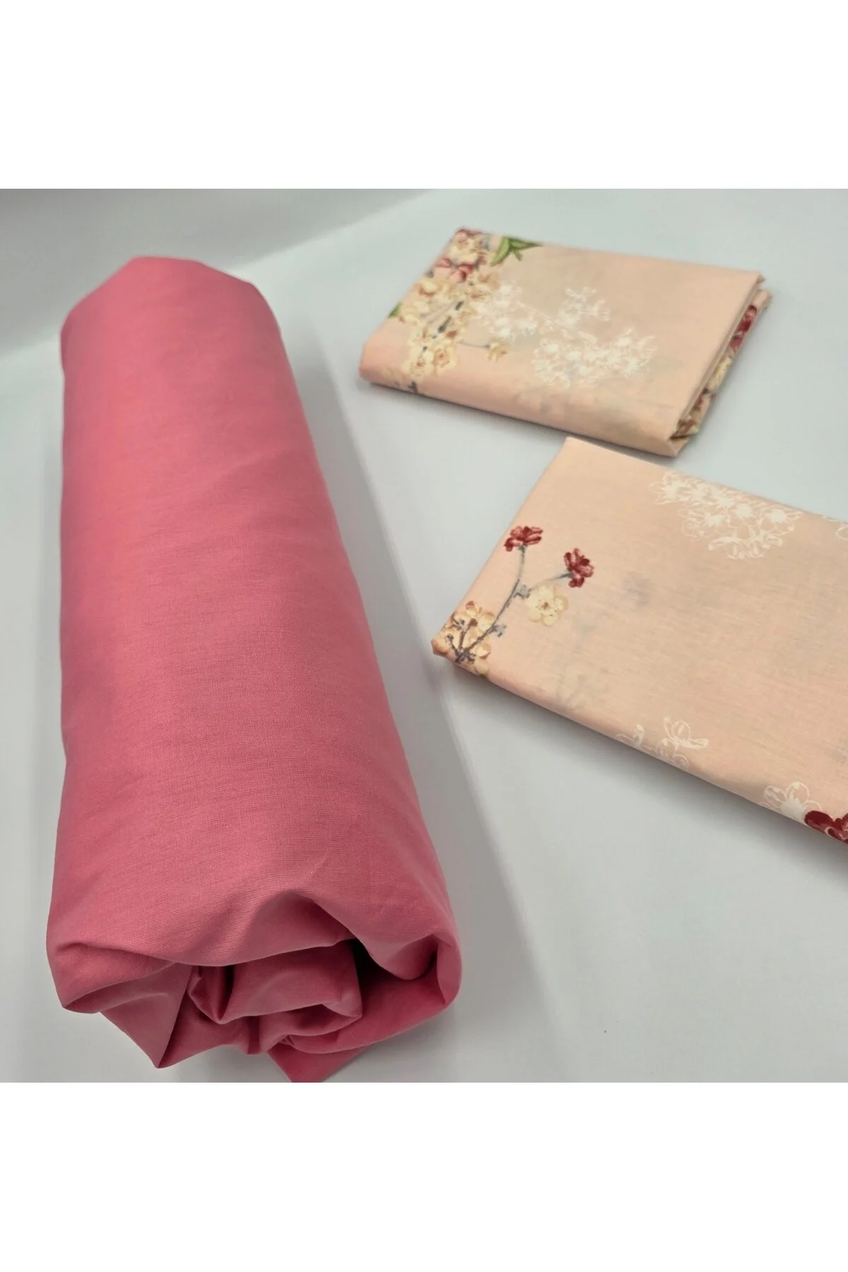 Yeni Sezon | %100 Pamuk Lastikli Çarşaf + Yastık Kılıfı | Derin Köşe (28-30 cm)