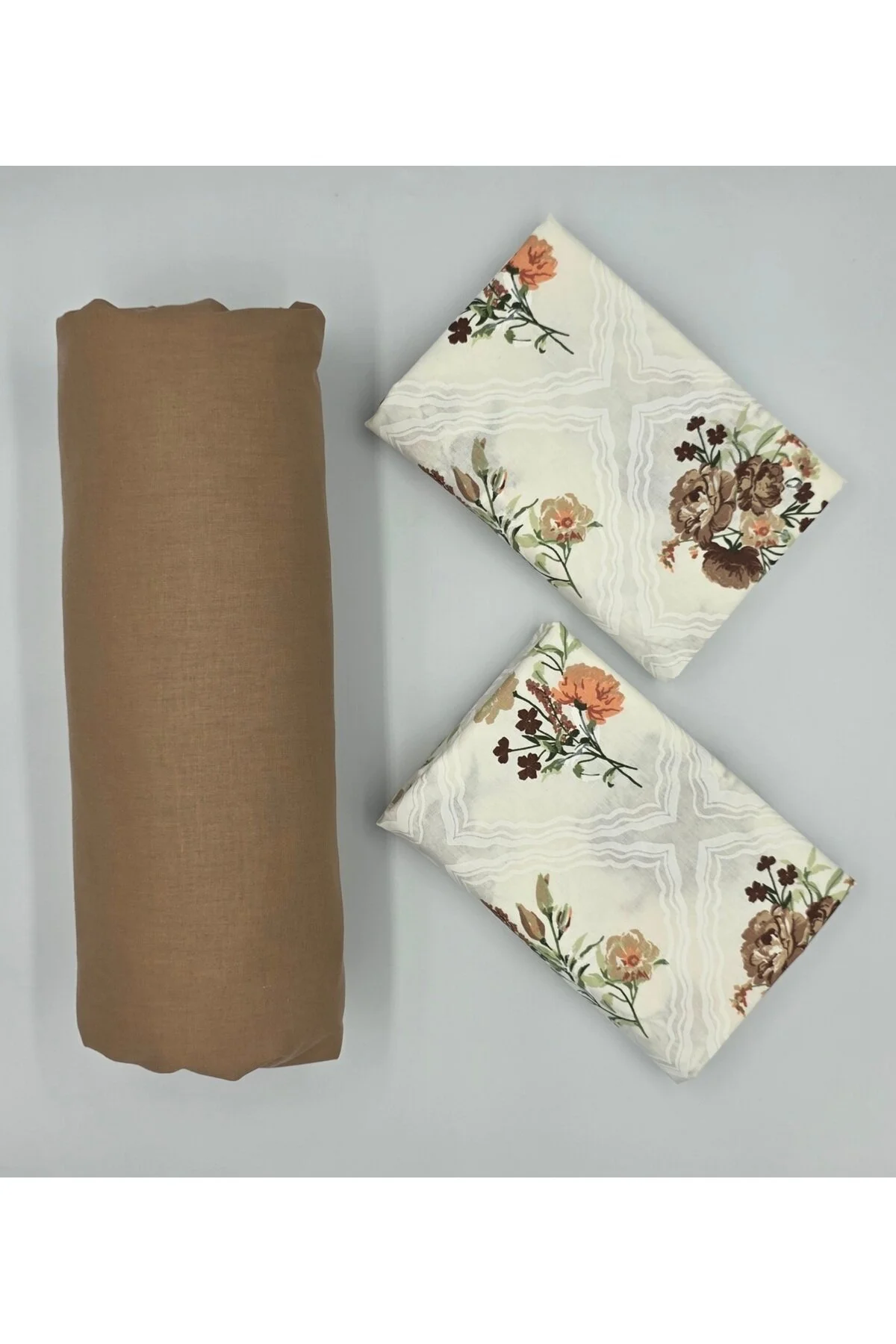 Yeni Sezon | %100 Pamuk Lastikli Çarşaf + Yastık Kılıfı | Derin Köşe (28-30 cm)