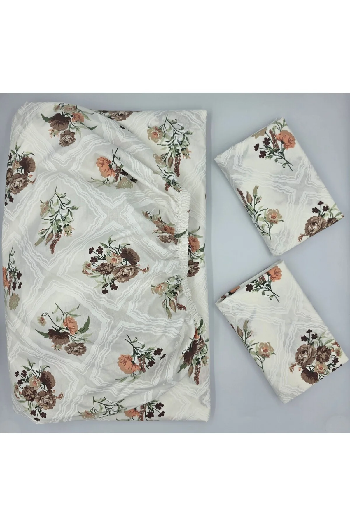Yeni Sezon | %100 Pamuk Lastikli Çarşaf + Yastık Kılıfı | Derin Köşe (28-30 cm)
