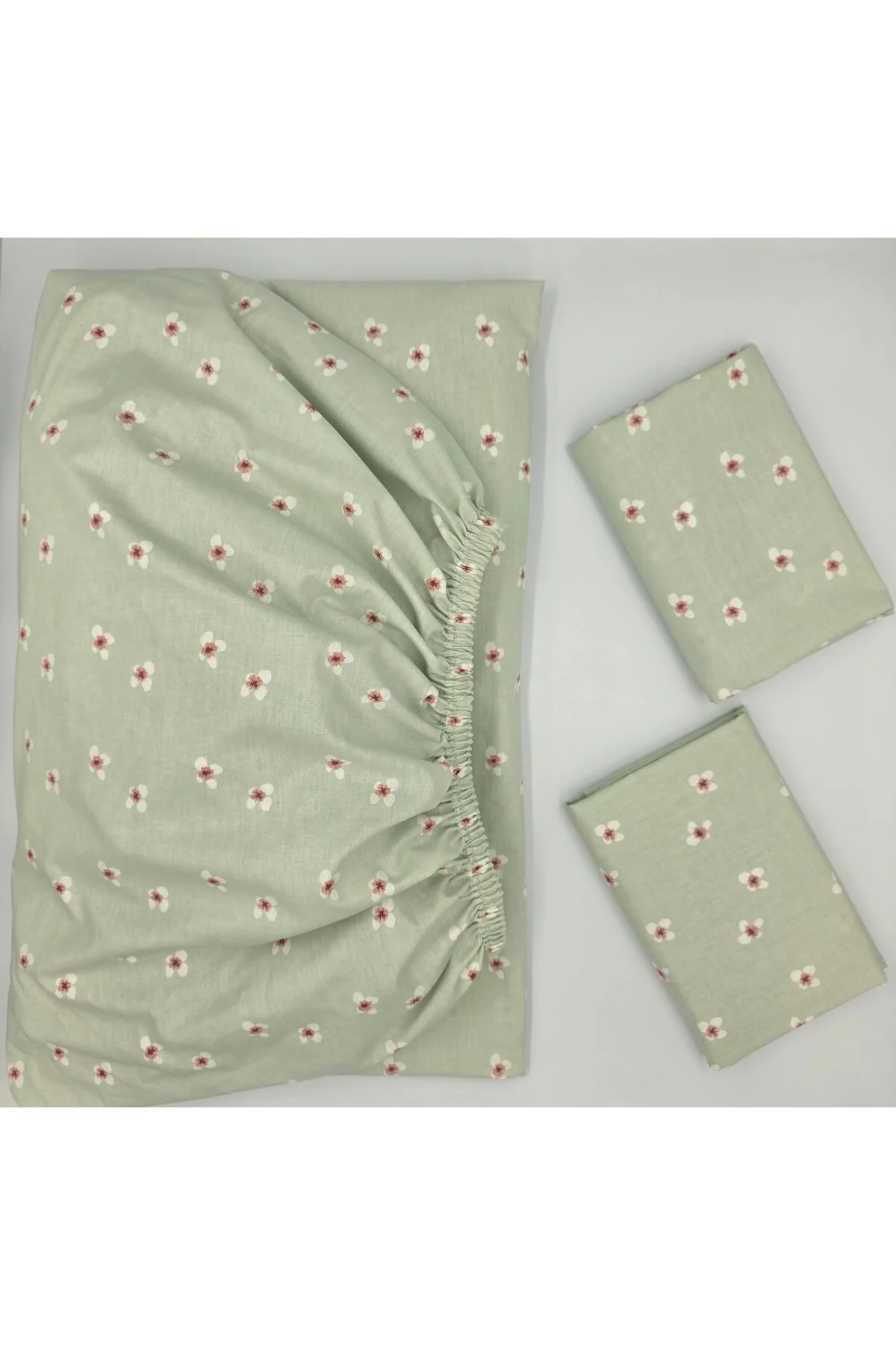 Yeni Sezon | %100 Pamuk Lastikli Çarşaf + Yastık Kılıfı | Derin Köşe (28-30 cm)