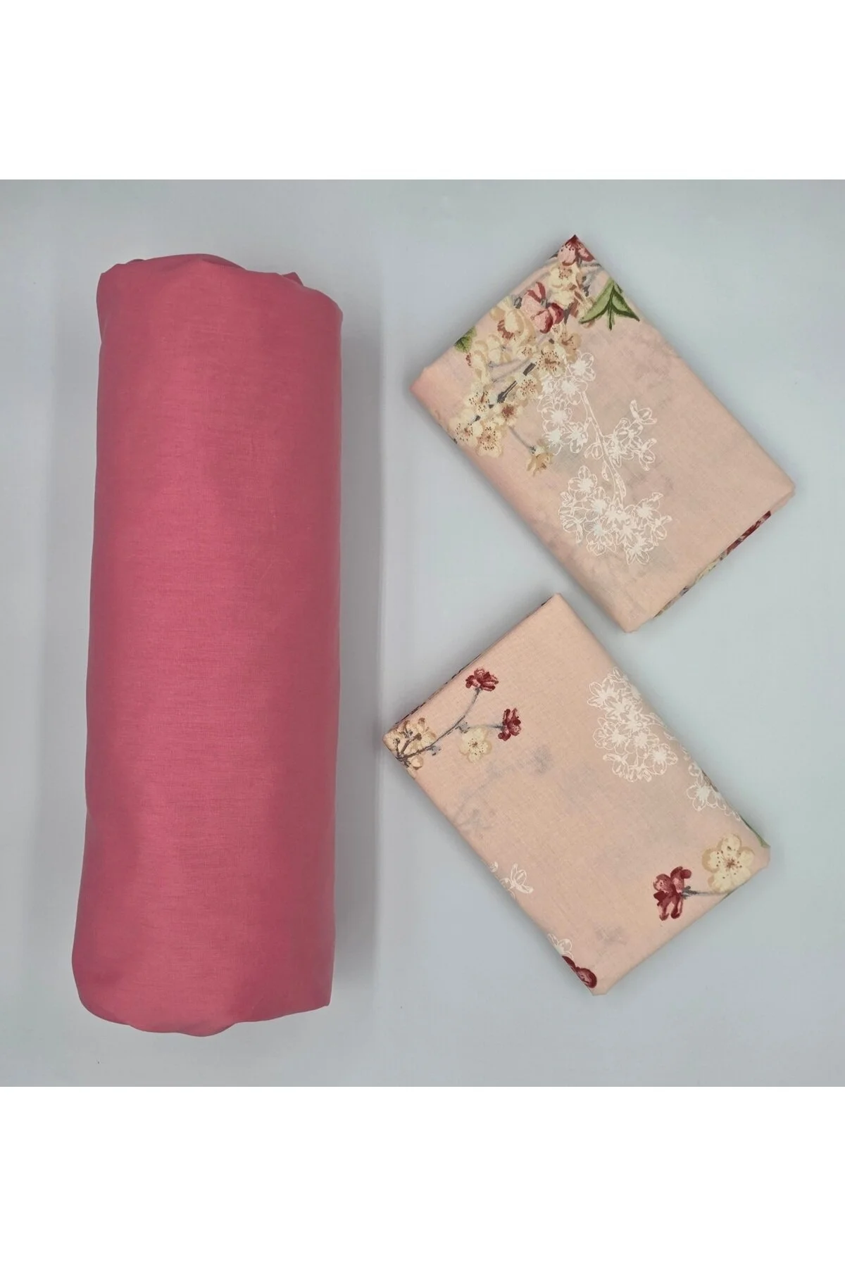 Yeni Sezon | %100 Pamuk Lastikli Çarşaf + Yastık Kılıfı | Derin Köşe (28-30 cm)