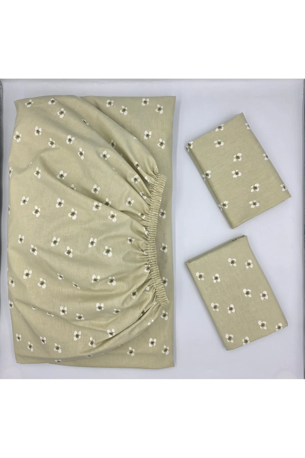 Yeni Sezon | %100 Pamuk Lastikli Çarşaf + Yastık Kılıfı | Derin Köşe (28-30 cm)