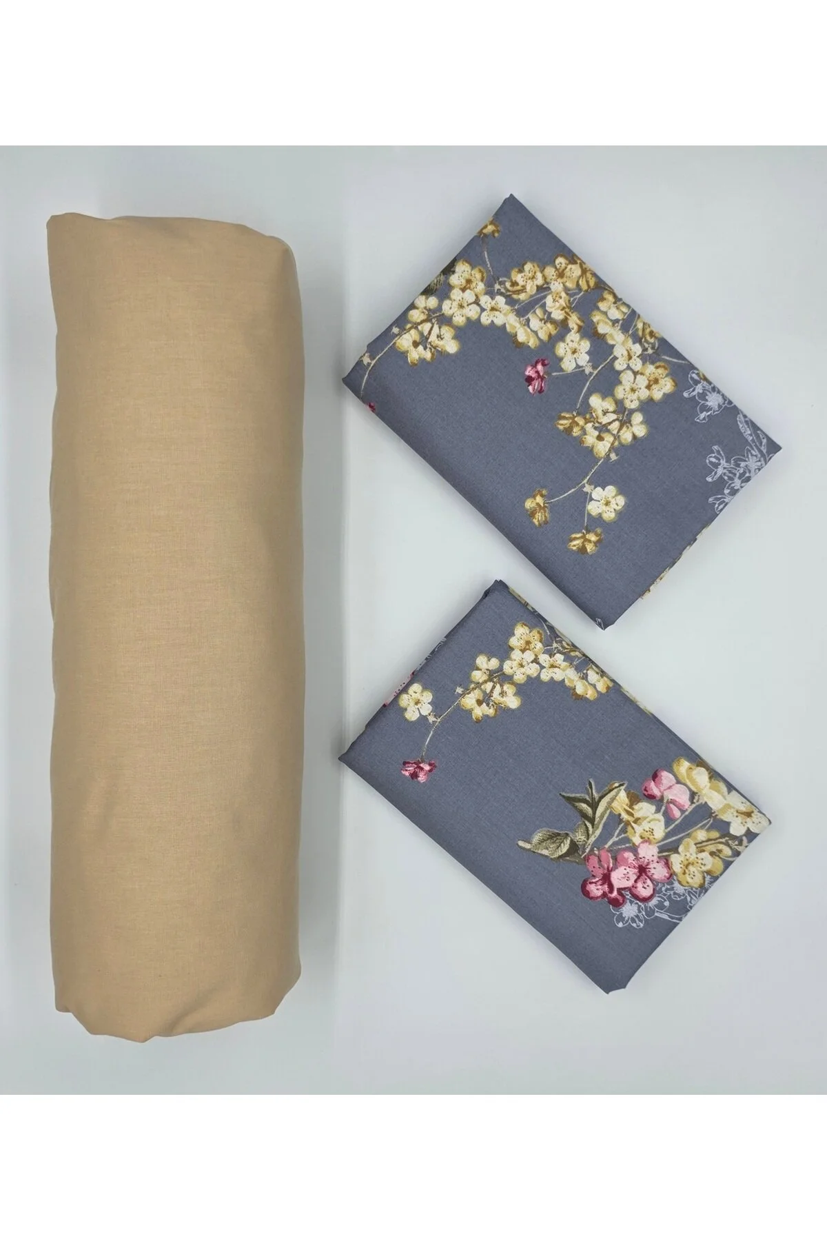 Yeni Sezon | %100 Pamuk Lastikli Çarşaf + Yastık Kılıfı | Derin Köşe (28-30 cm)