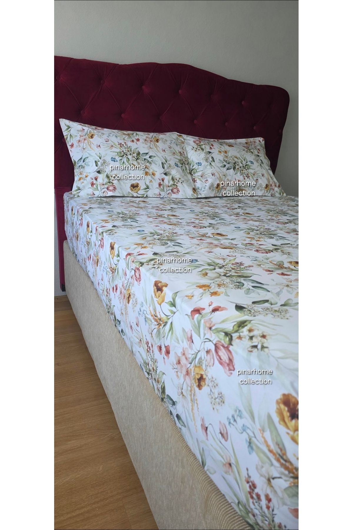3 BOYUTLU DİJİTAL BASKI YENİ SEZON%100 PAMUK LASTİKLİ ÇARŞAF+YASTIK KILIFI KÖŞE DERİNLİĞİ 28-30 CM