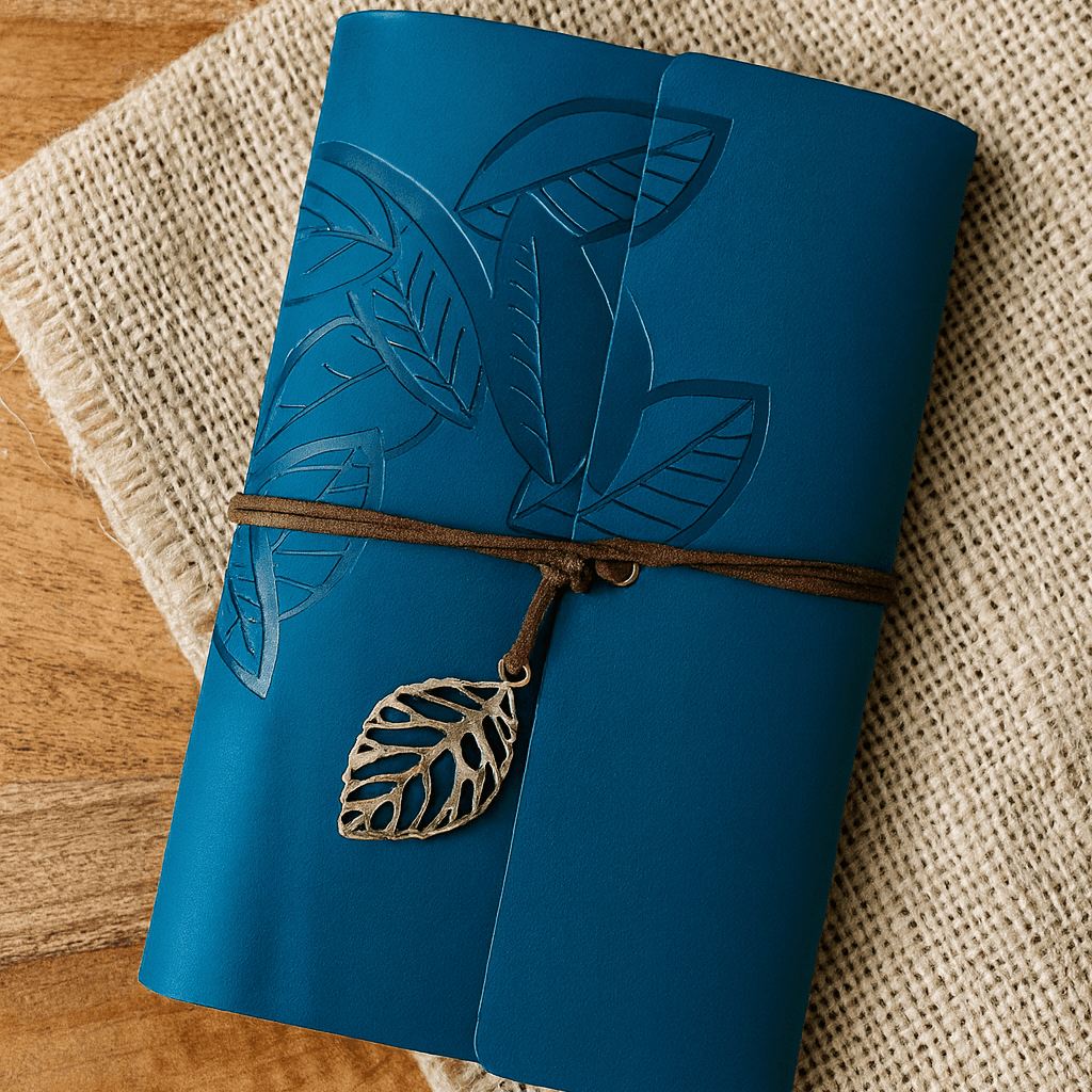 Deri Defter - Mavi
