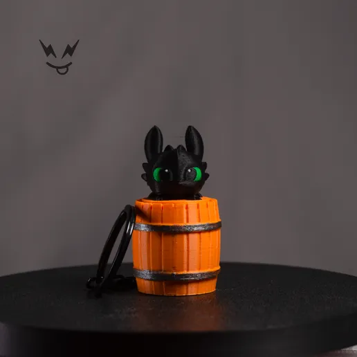 Toothless Fıçı Click! Anahtarlık