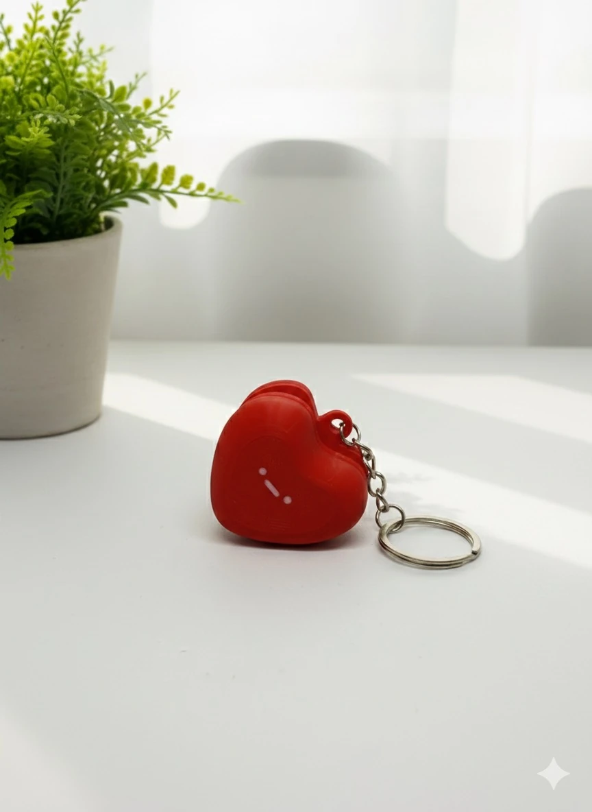 Sevimli Kalp Click! Anahtarlık