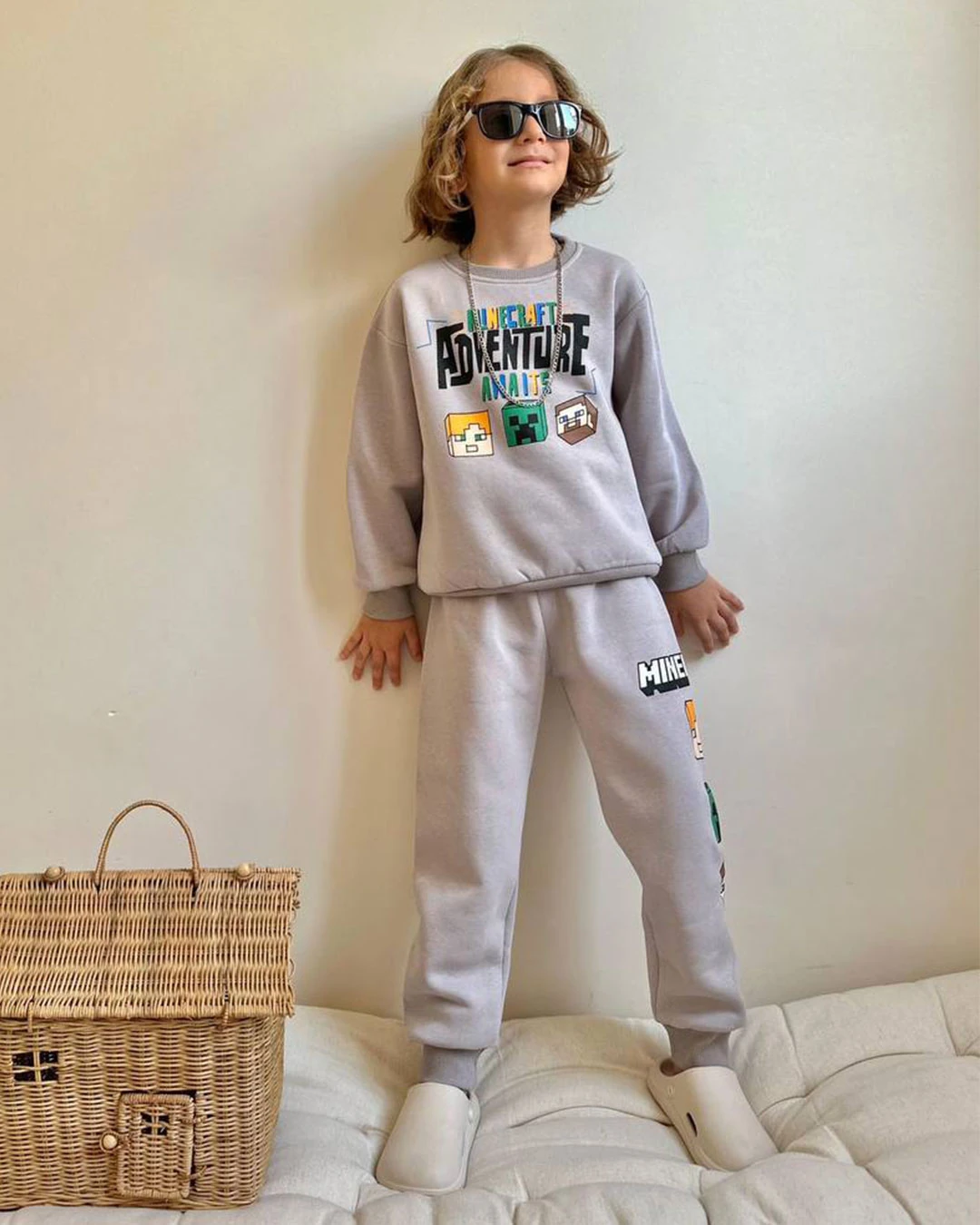 Adventure Baskılı 3 İplik Şardonlu Takım