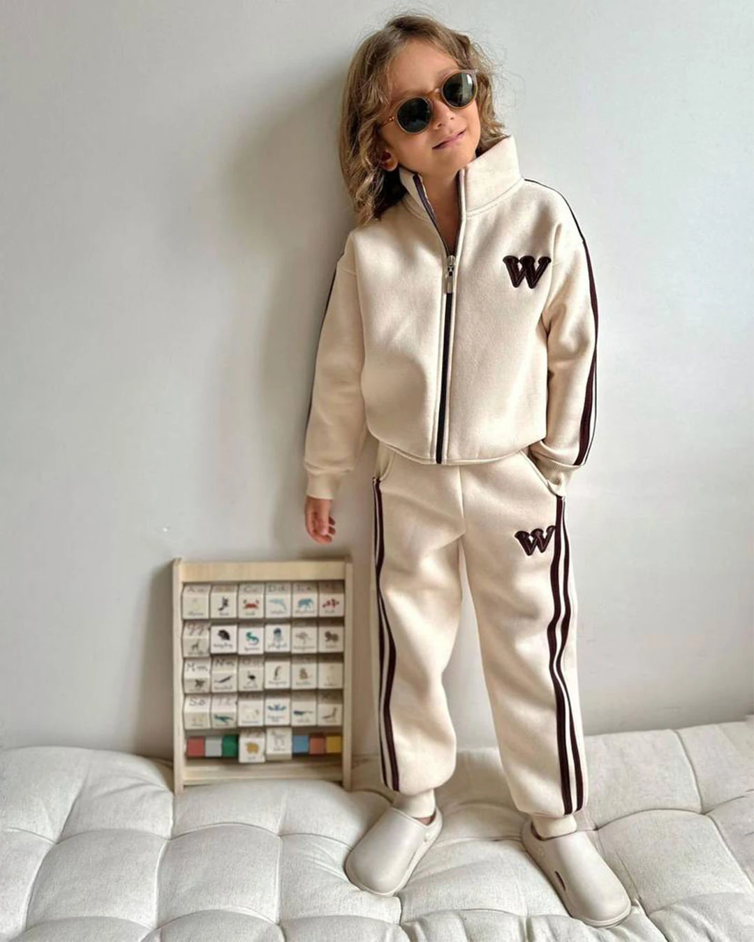 Fermuarlı 3 İplik Şardonlu Eşofman Takımı