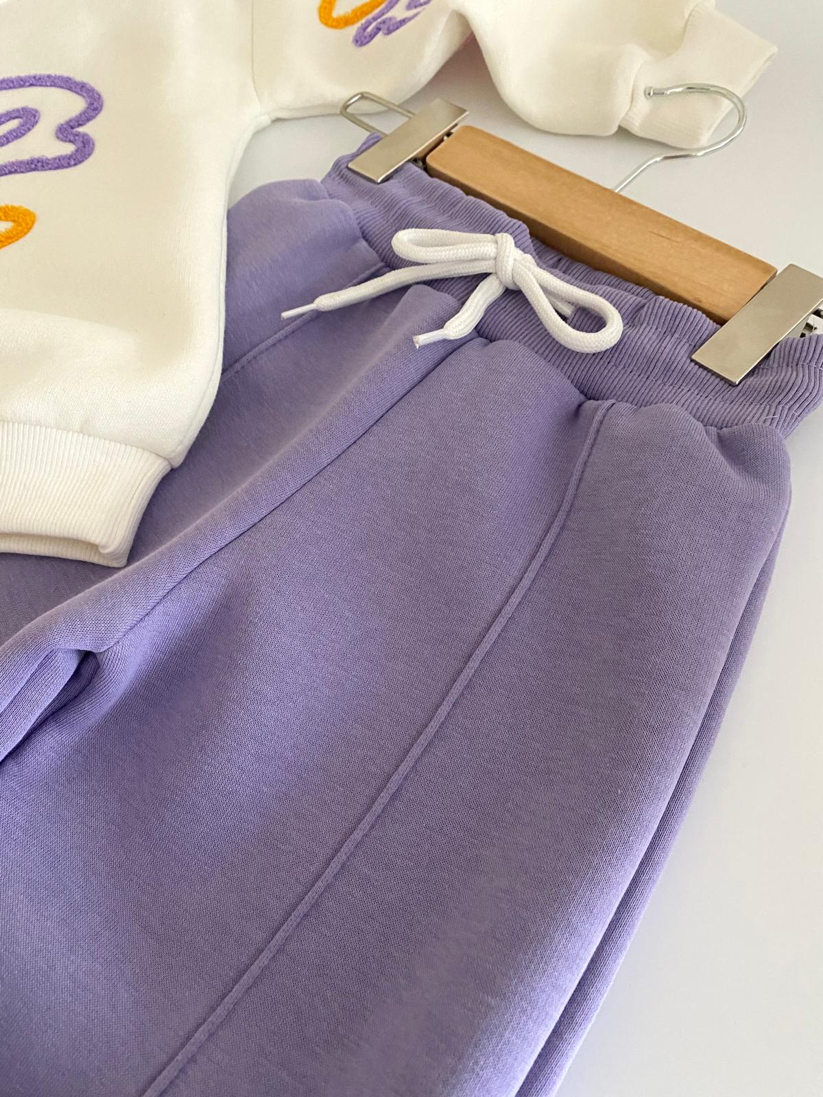 ŞARDONLU BÜYÜK ÇİÇEKLİ KIZ TAKIMI