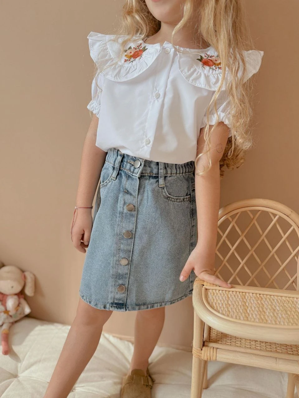 2'li Kot Etek & Poplin Gömlek Takım