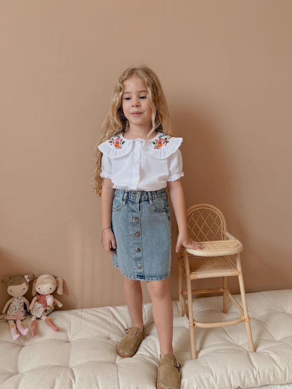 2'li Kot Etek & Poplin Gömlek Takım