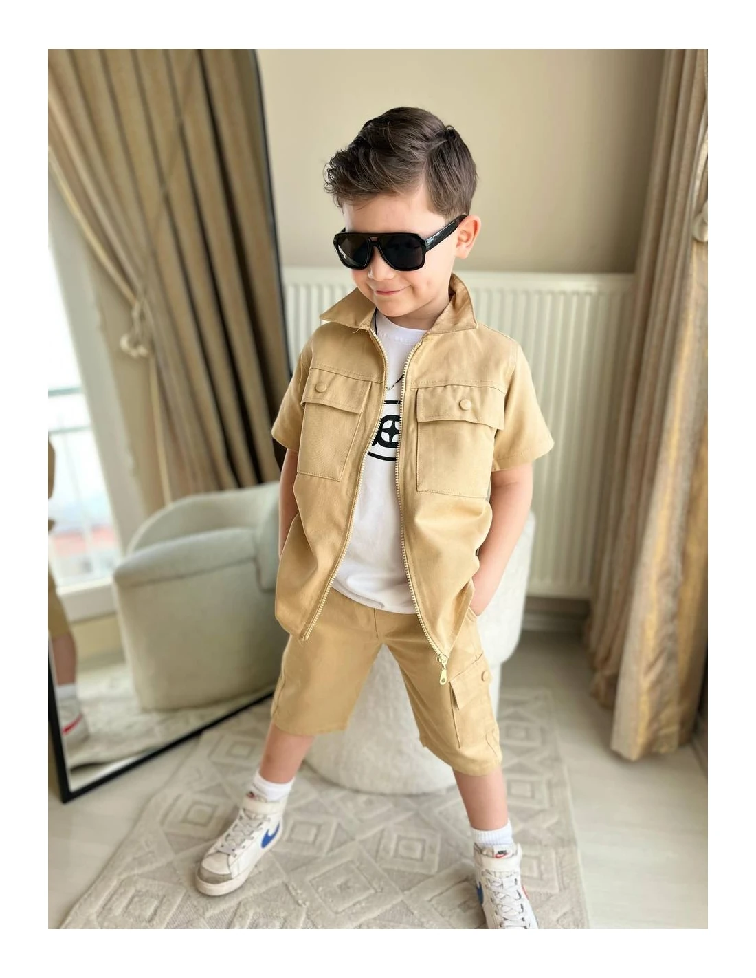 3'lü Gabardin Takım Erkek