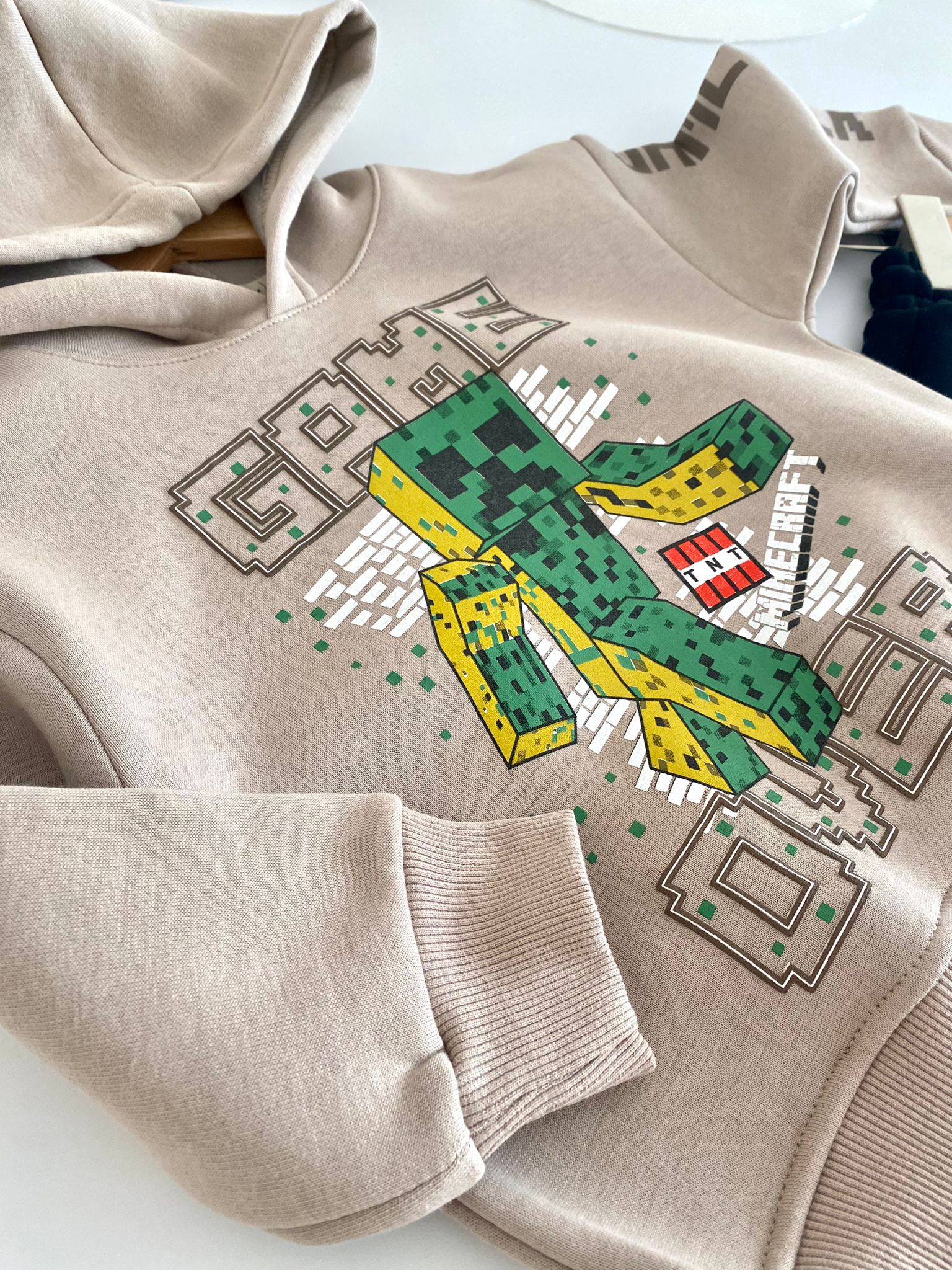 Game Over Şardonlu Kapüşonlu Takım