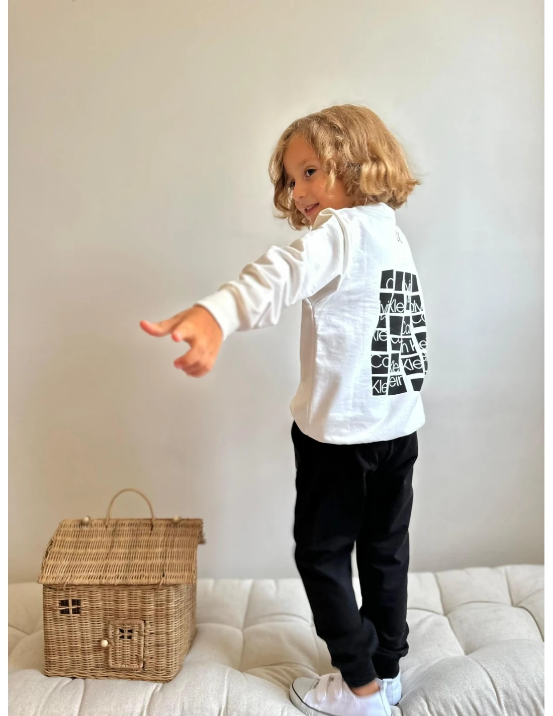 Yeni Sezon 2 İp Şardonsuz 2'li Calvin Klein Baskılı Eşofman Takım Erkek