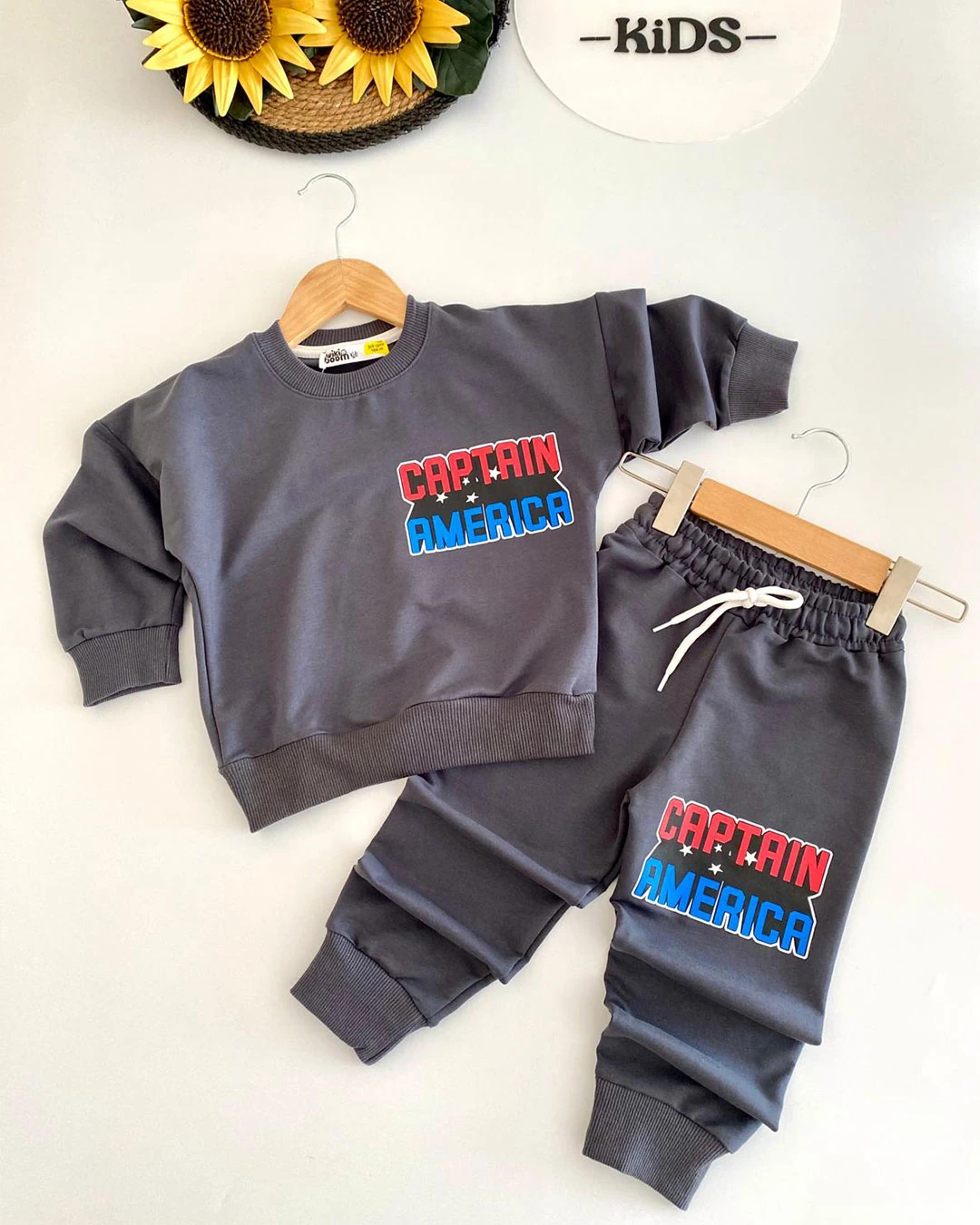 Captan America Baskılı Takım